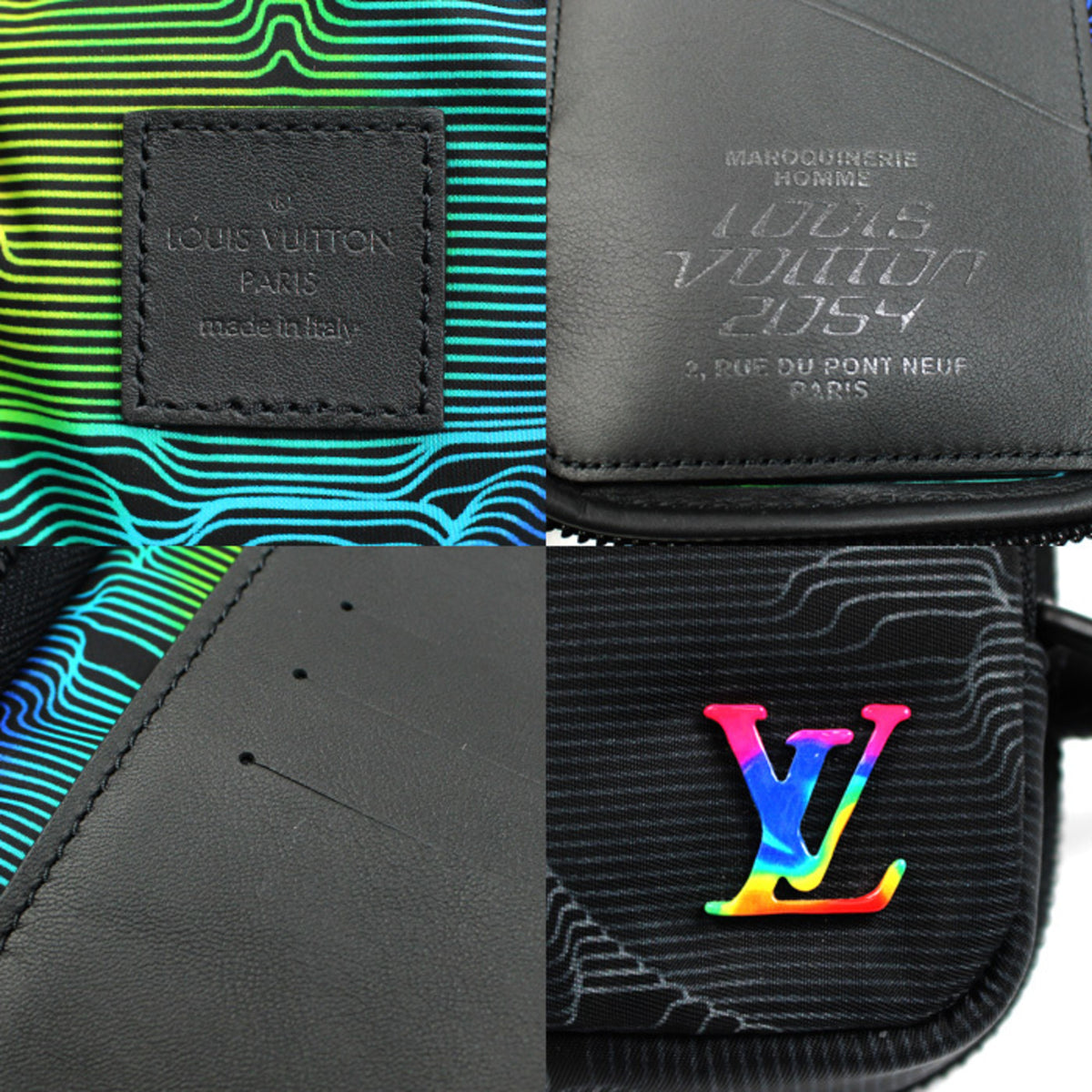 Louis Vuitton Black Nylon Leather Shoulder Bag (Pre-Owned)