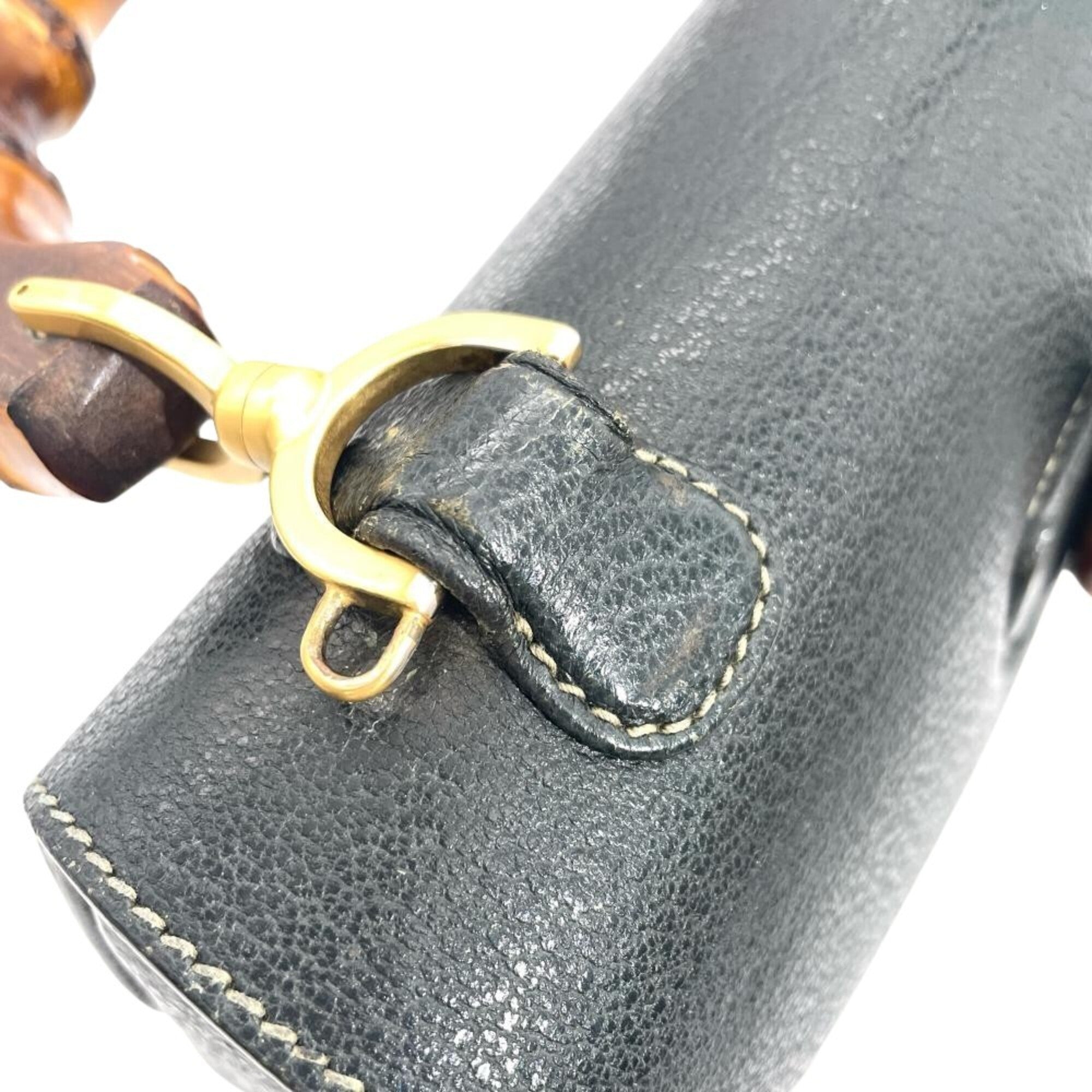 Gucci Green Leather Handbag (Pre-Owned)