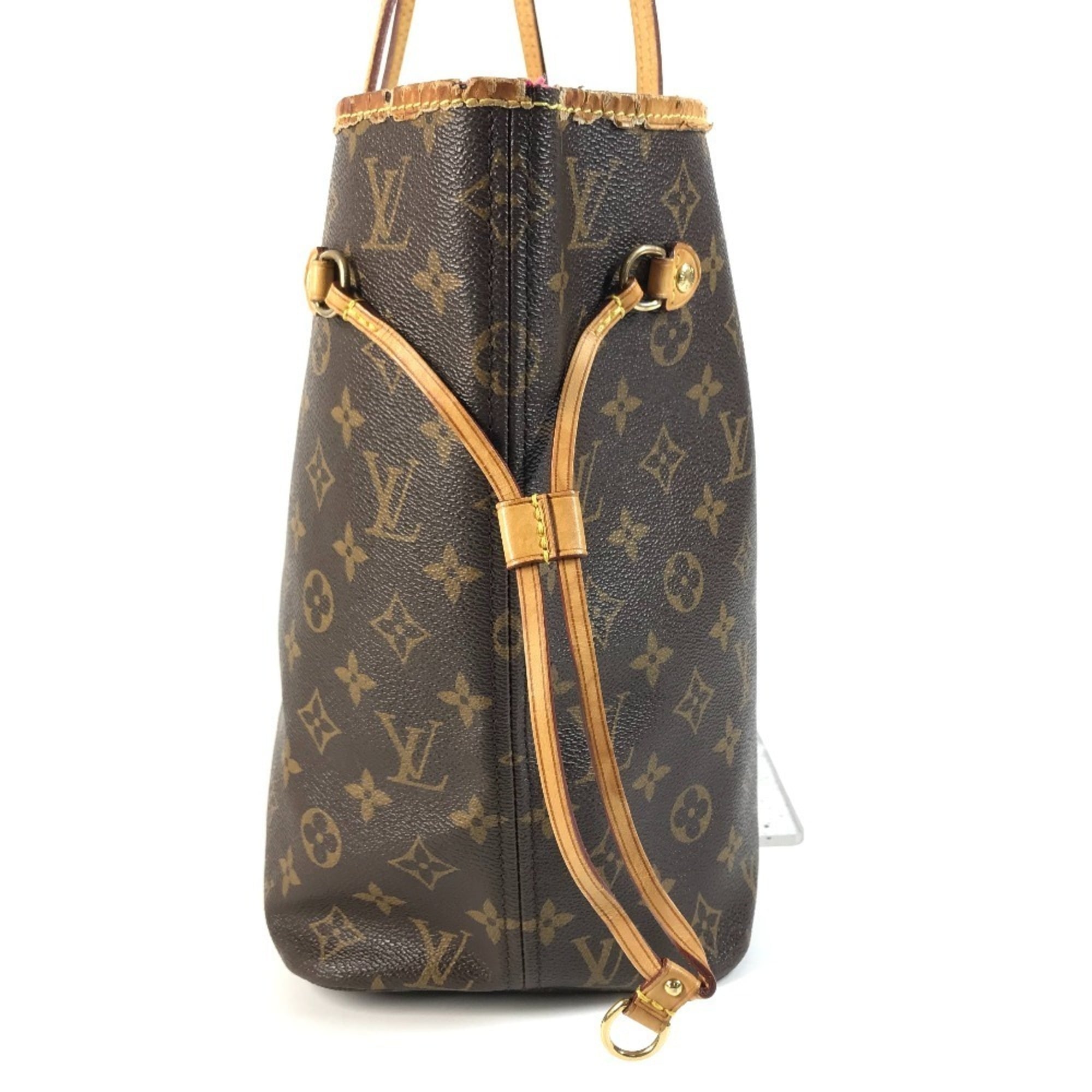 Louis Vuitton Brown Galle Monogram Pink Pivoine Monogram Shoulder Bag Tote Bag (Pre-Owned)