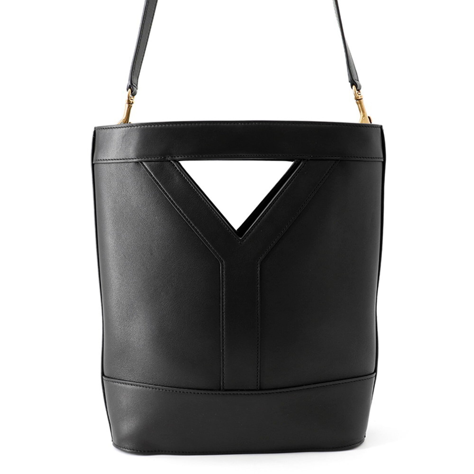 Yves Saint Laurent Black Leather Handbag (Pre-Owned)