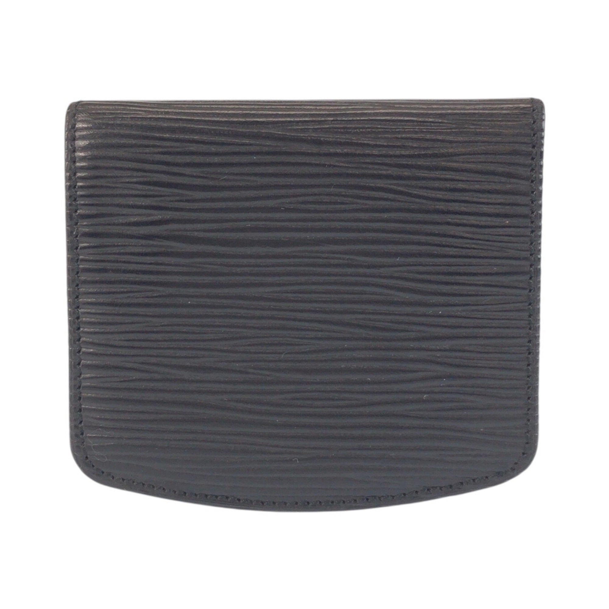 Louis Vuitton Black Leather Coin Purse/Coin Case (Pre-Owned)