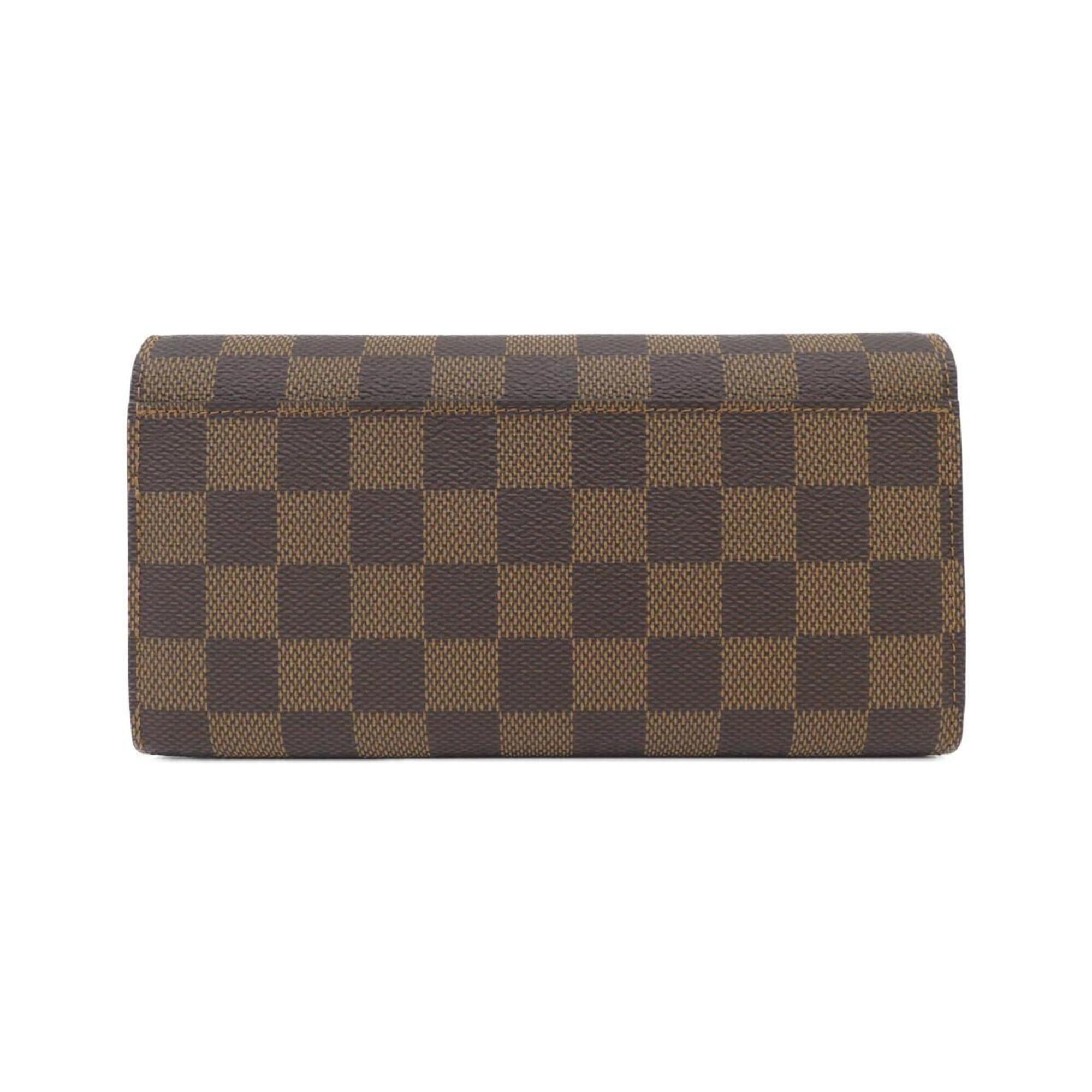 Louis Vuitton Ebene Coated Canvas Long Wallet (Bi-Fold) (Pre-Owned)