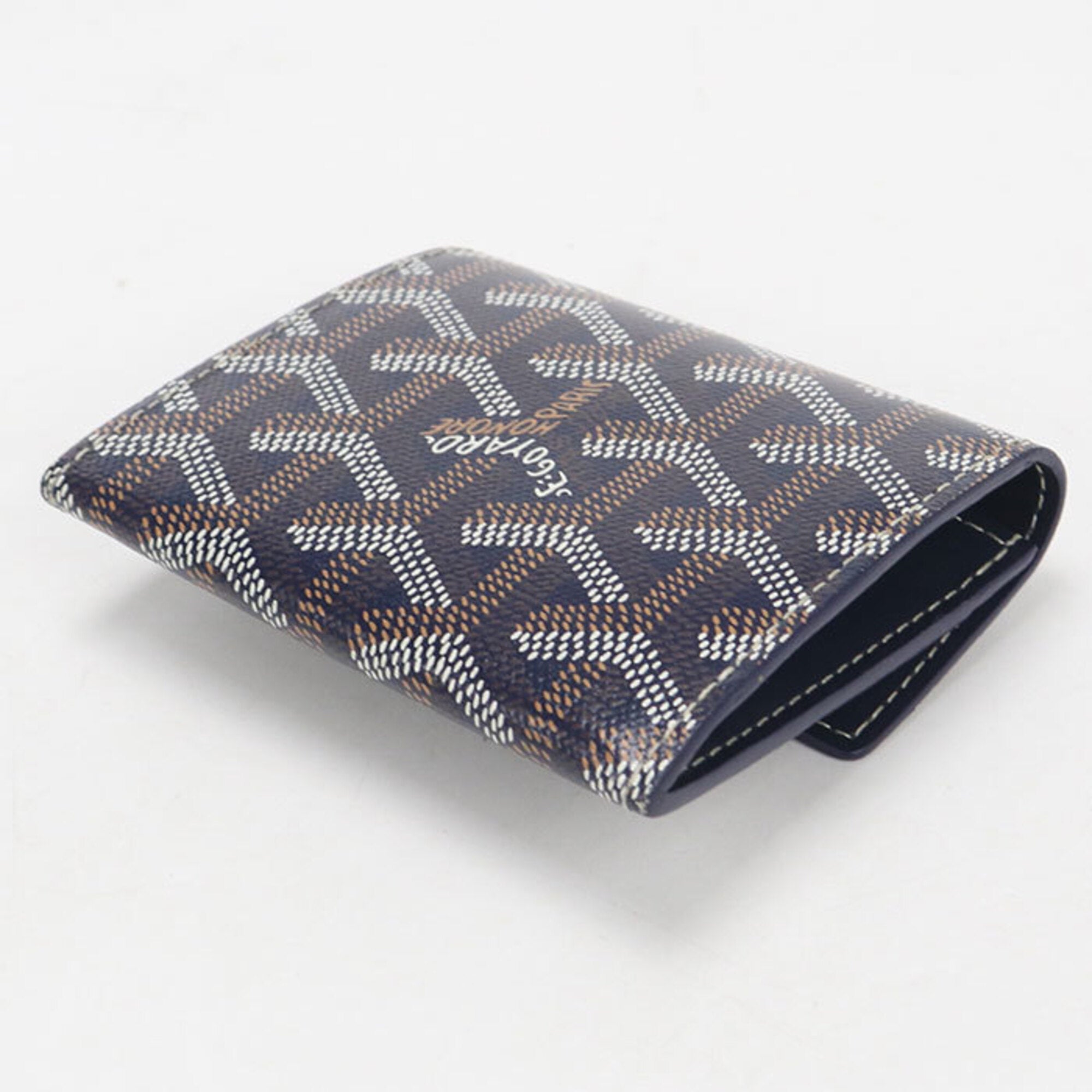 Goyard Navy Canvas Wallet (Bi-Fold) (Pre-Owned)
