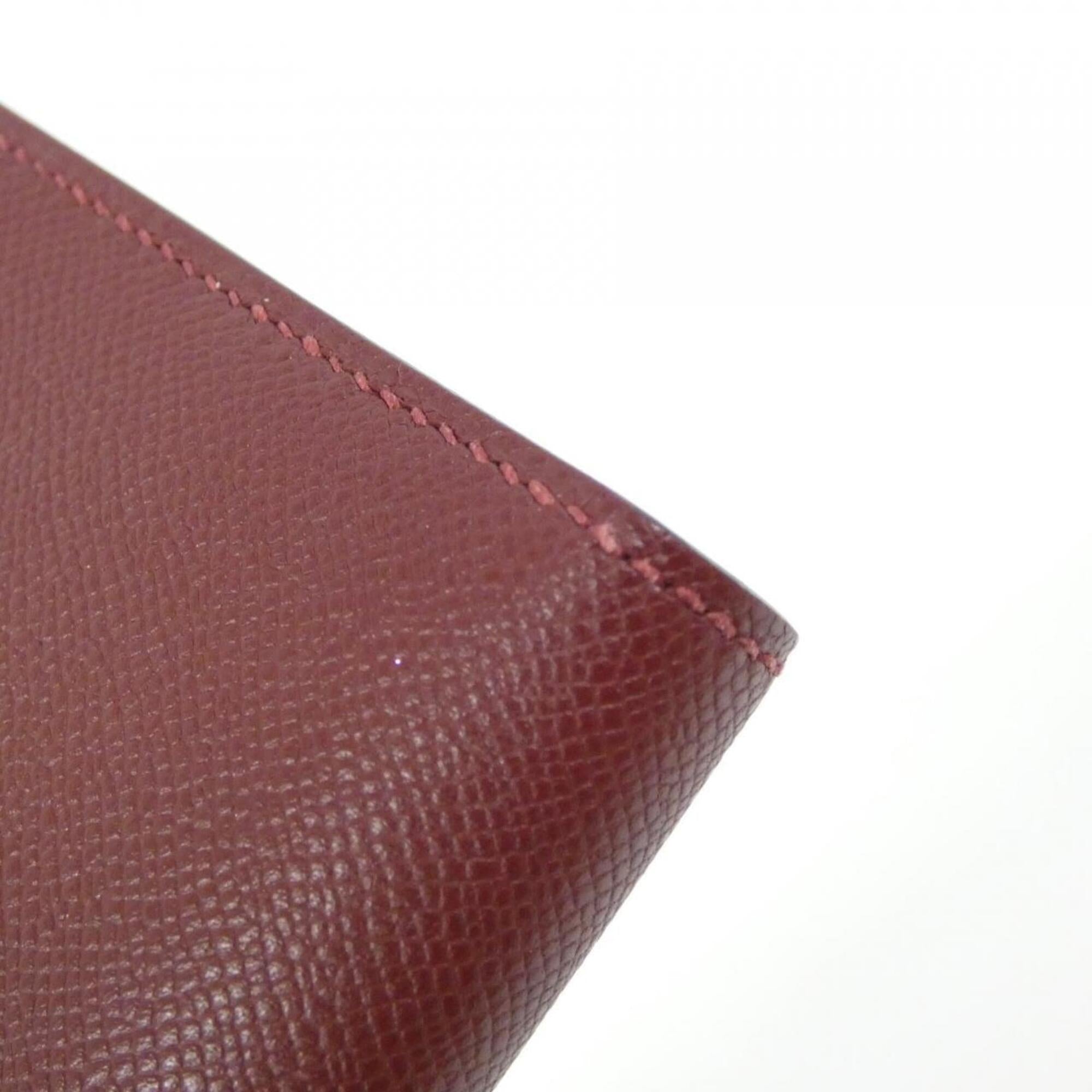 Hermes Rouge H Soufre Long Wallet (Bi-Fold) (Pre-Owned)