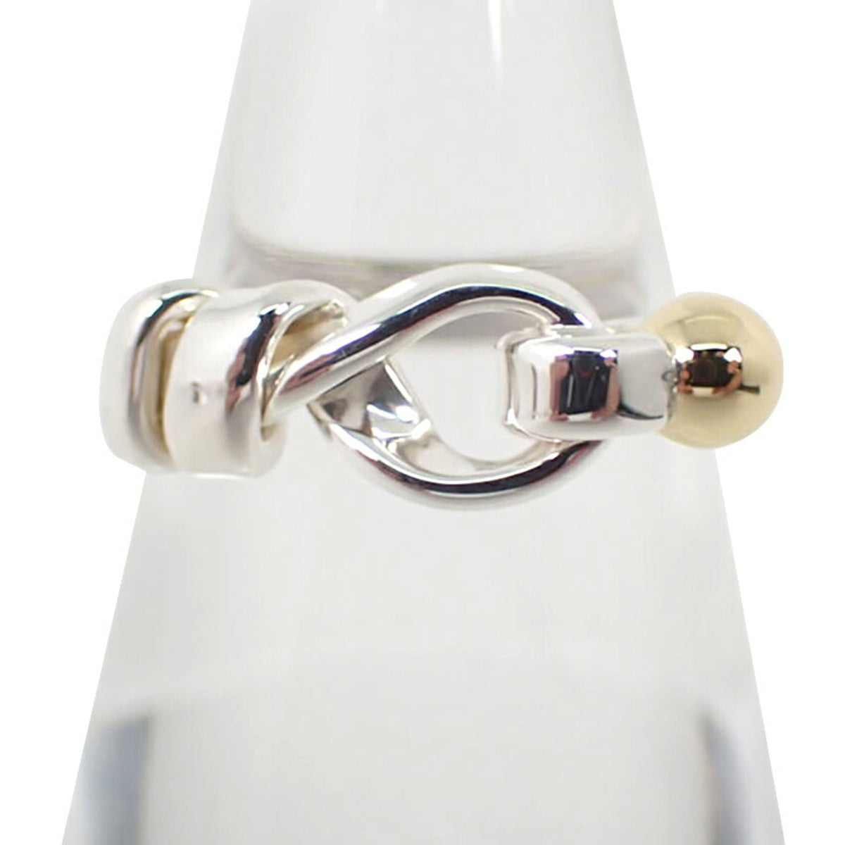 Tiffany Yellow Gold (18K) Sterling Silver 925 Band Ring (Pre-Owned)