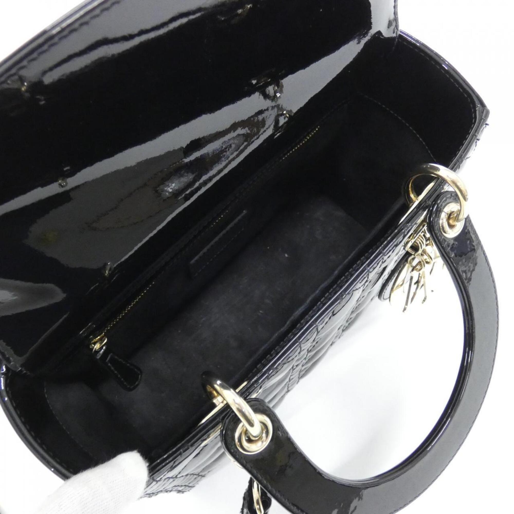 Christian Dior Black Leather Handbag (Pre-Owned)