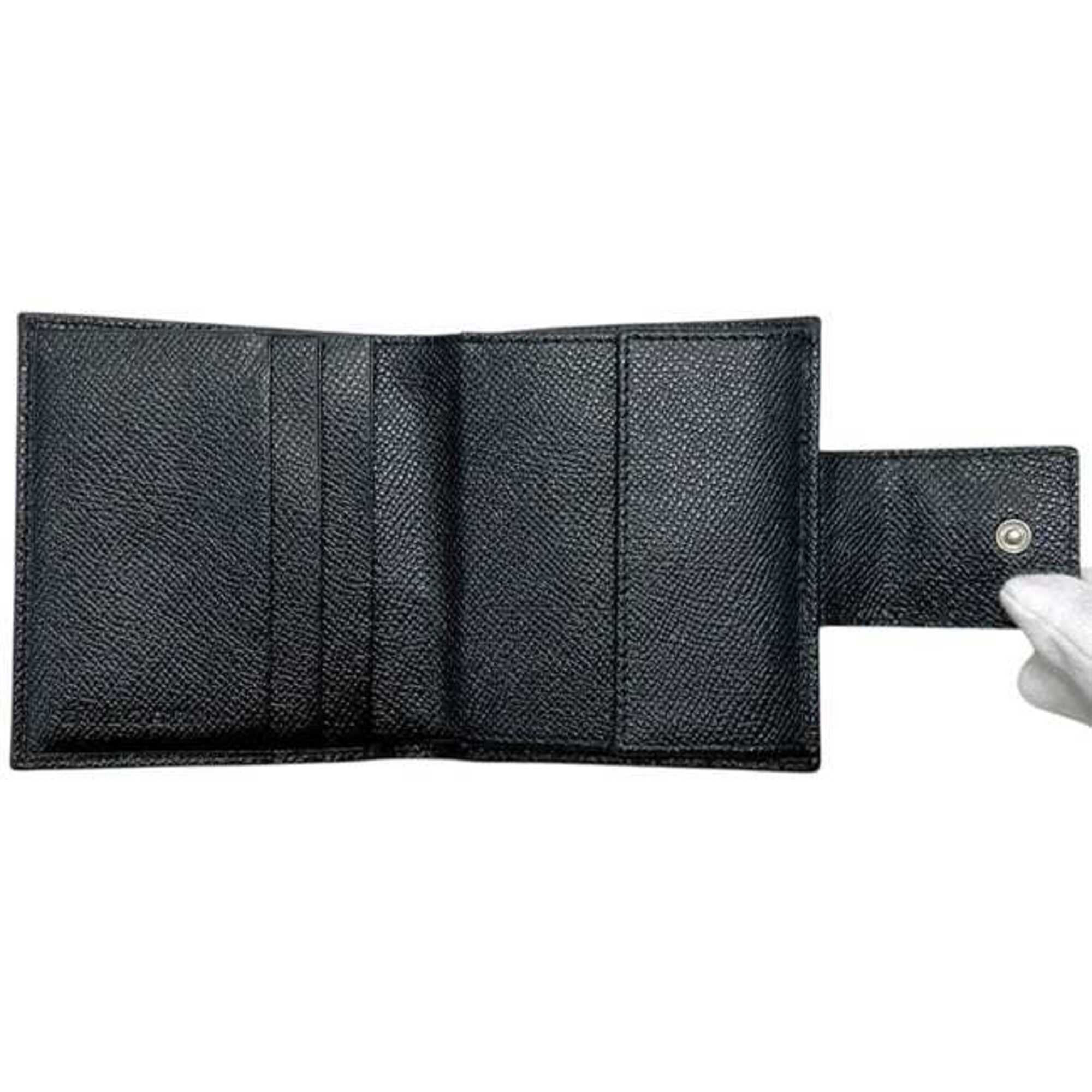 Bvlgari Bvlgari Bvlgari Black Leather Wallet (Bi-Fold) (Pre-Owned)