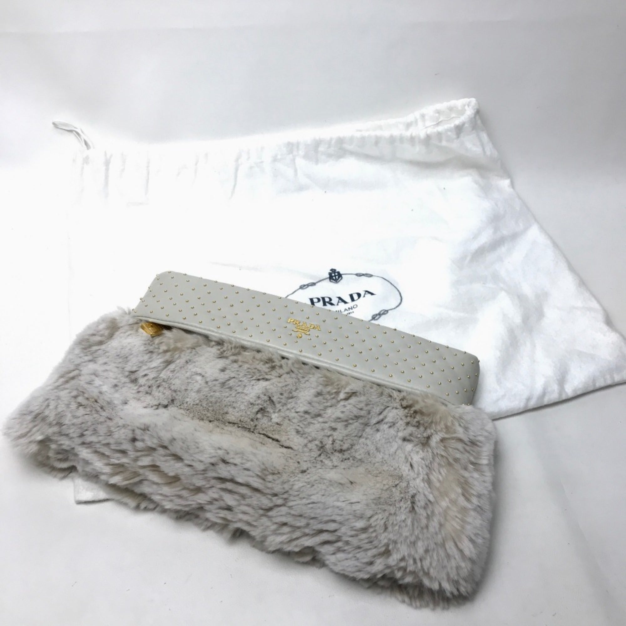 Prada White Other Clutch Bag (Pre-Owned)