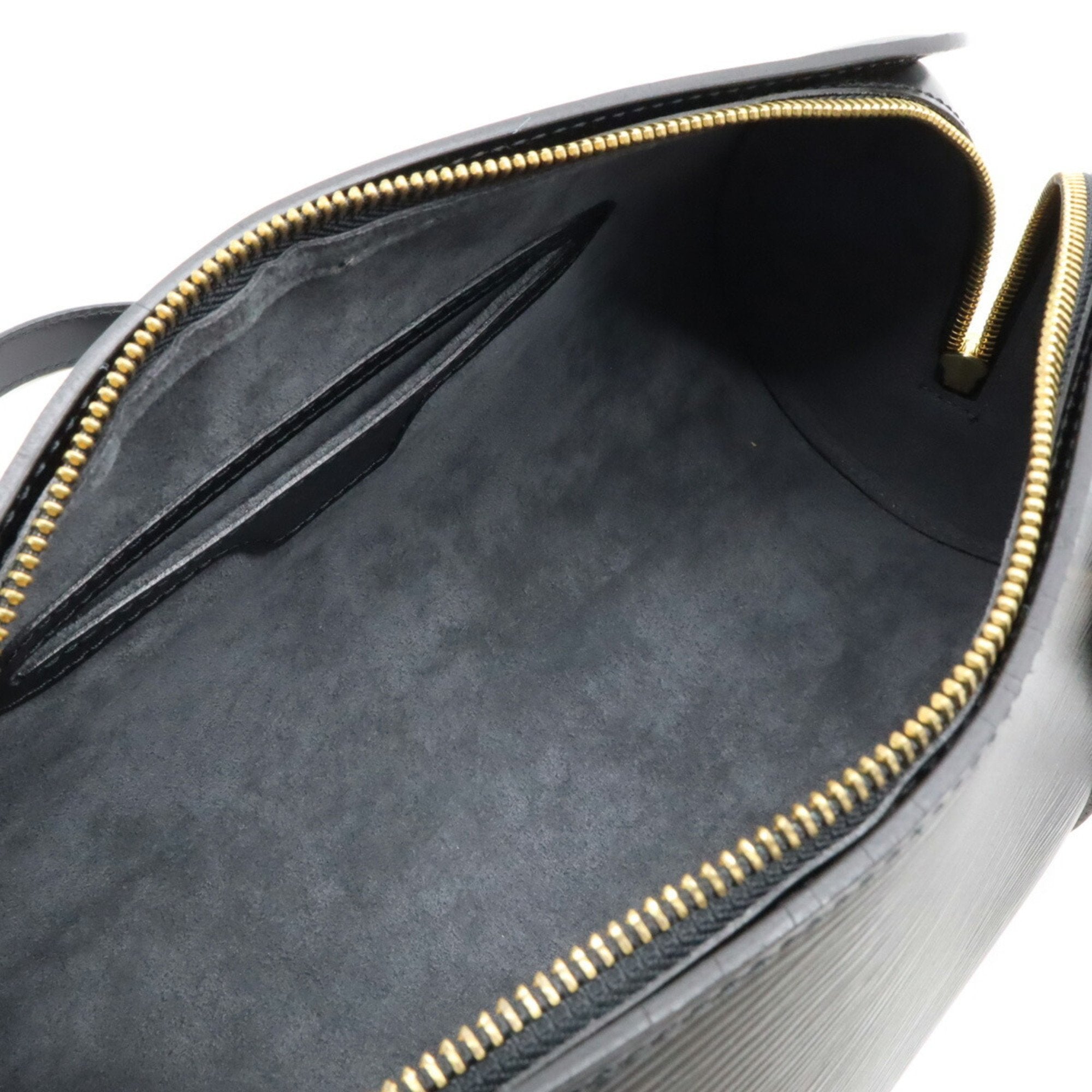 Louis Vuitton Black Noir Epi Leather Handbag Pouch Shoulder Bag (Pre-Owned)