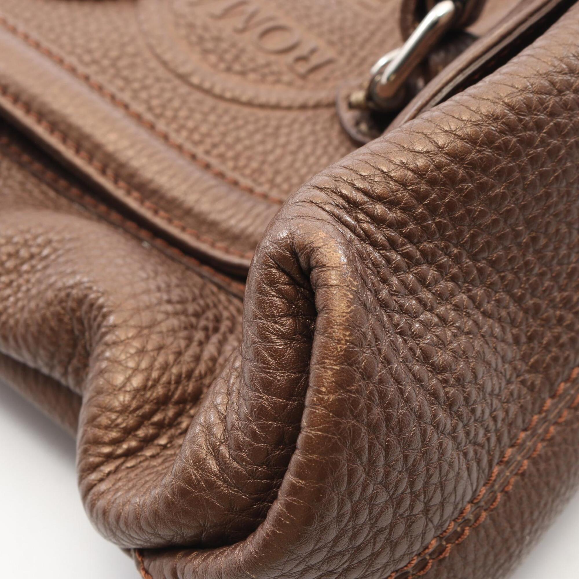 Fendi Brown Leather Handbag (Pre-Owned)