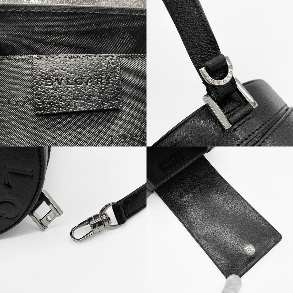 Bvlgari Black Leather Handbag (Pre-Owned)