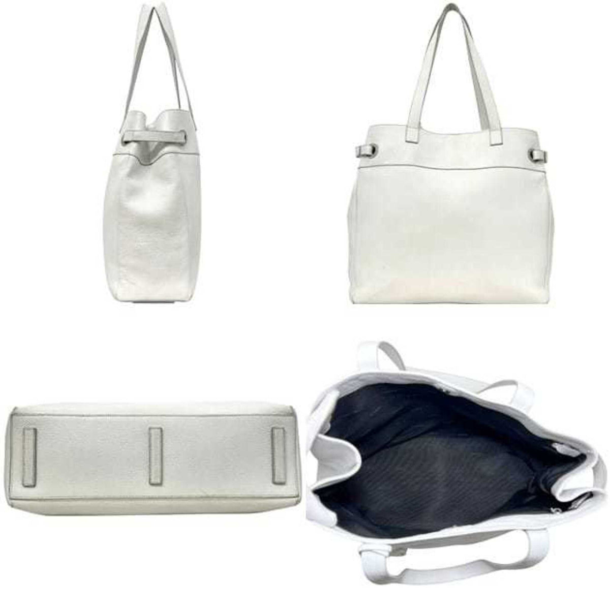 Loewe White Leather Tote Bag (Pre-Owned)