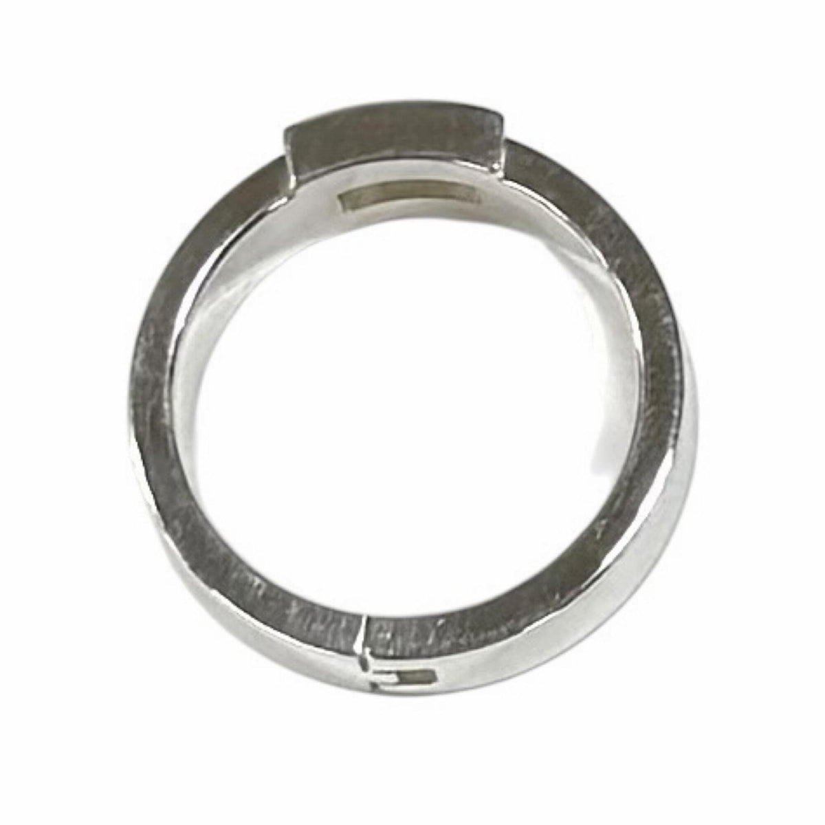 Hermes Silver Silver 925 Band Ring (Pre-Owned)
