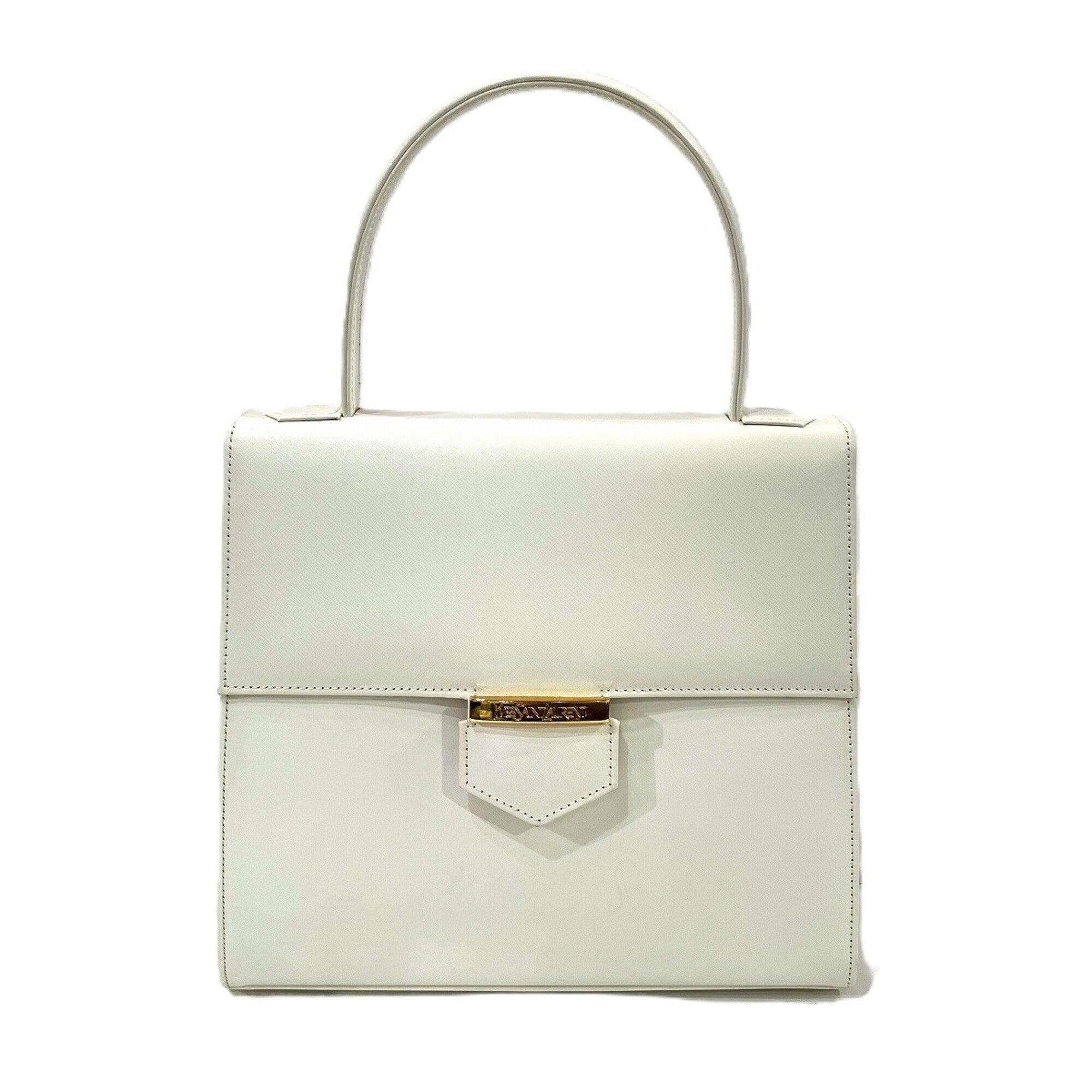 Yves Saint Laurent White Leather Handbag (Pre-Owned)