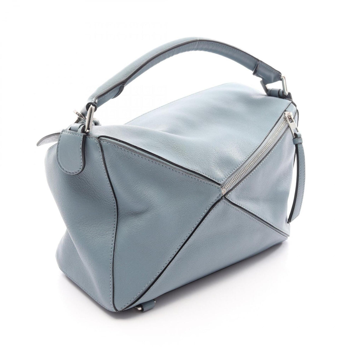 Loewe Blue Leather Handbag (Pre-Owned)