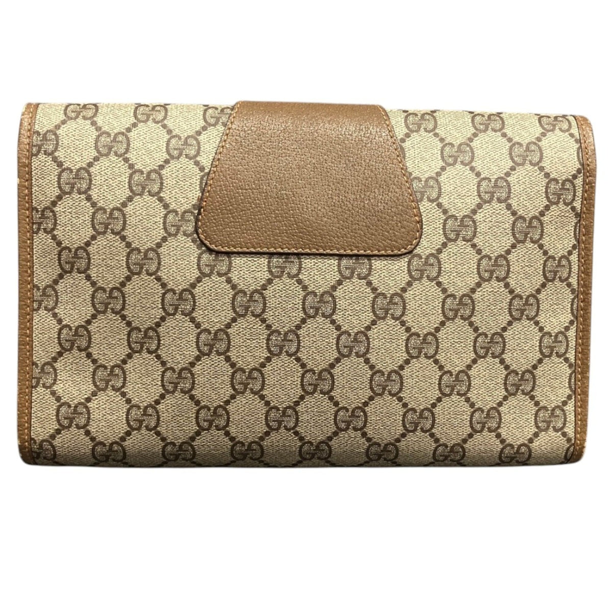 Gucci Beige Pvc Leather Clutch Bag (Pre-Owned)
