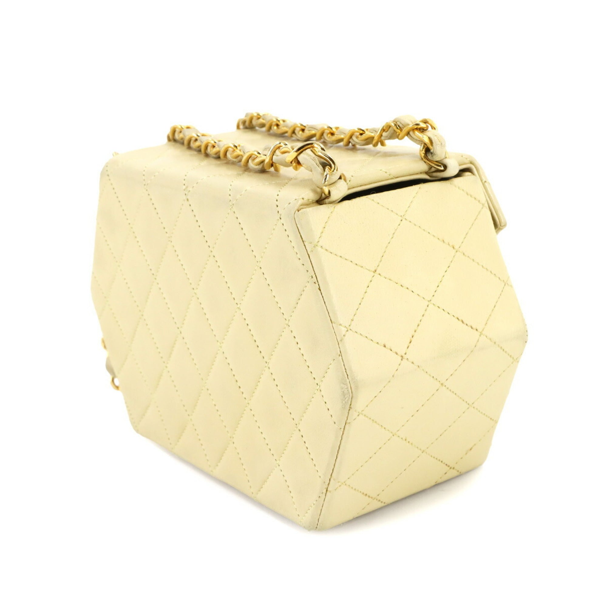 Chanel Yellow Leather Handbag (Pre-Owned)