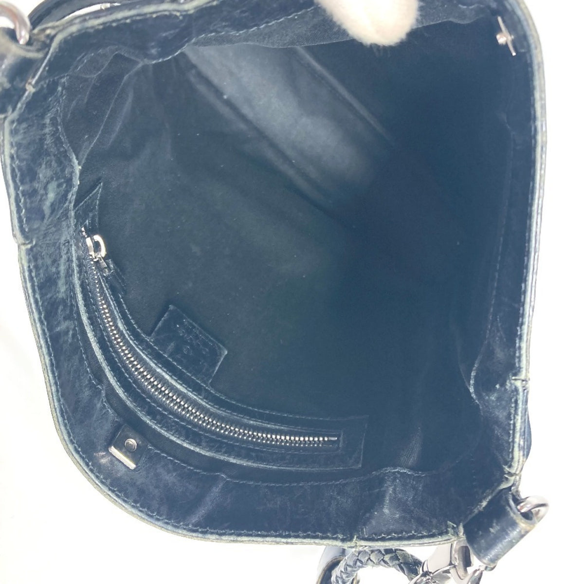 Gucci Black Gg Canvas Leather Shoulder Bag (Pre-Owned)