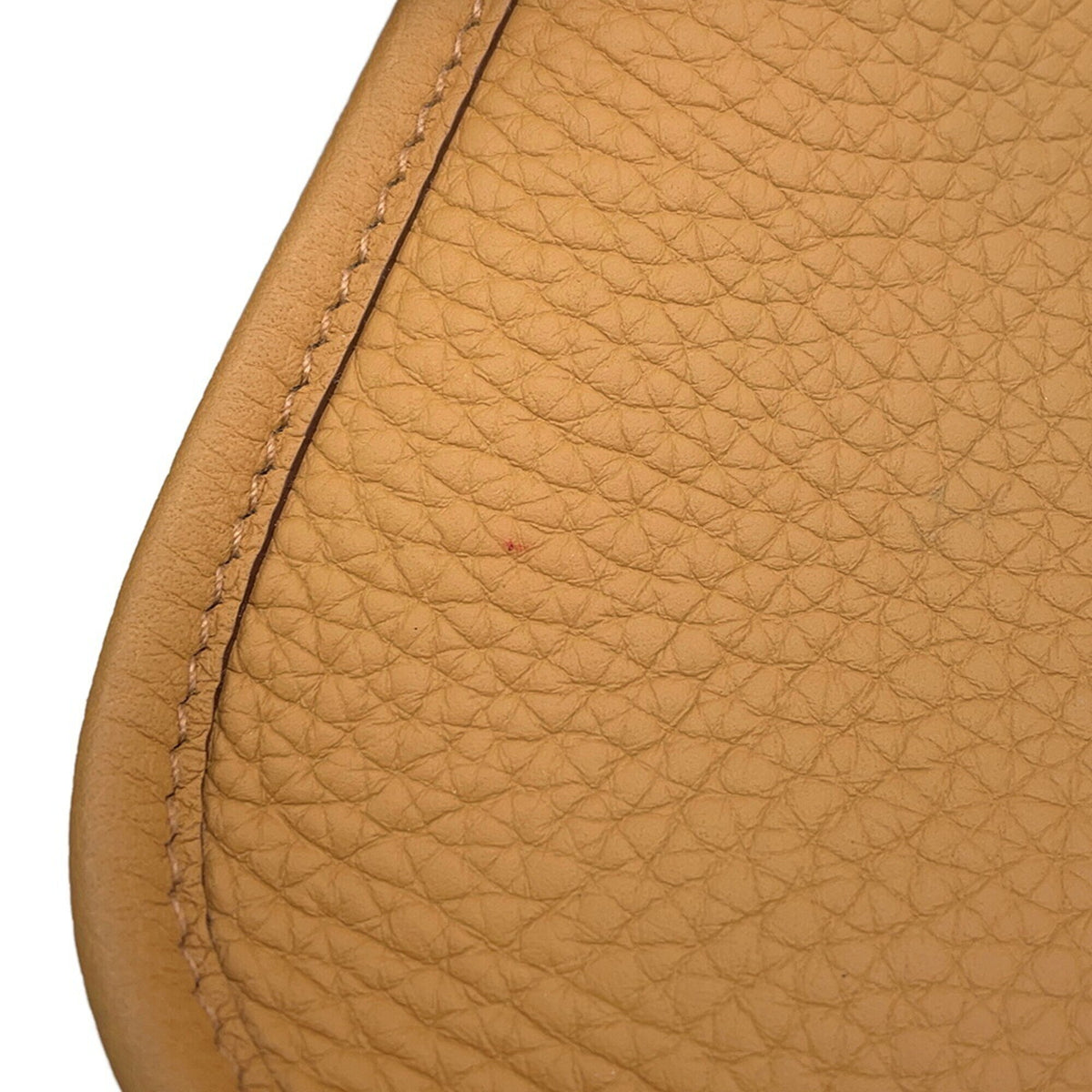 Hermes Evelyne Gold Taurillon Clemence Leather Handbag Shoulder Bag (Pre-Owned)