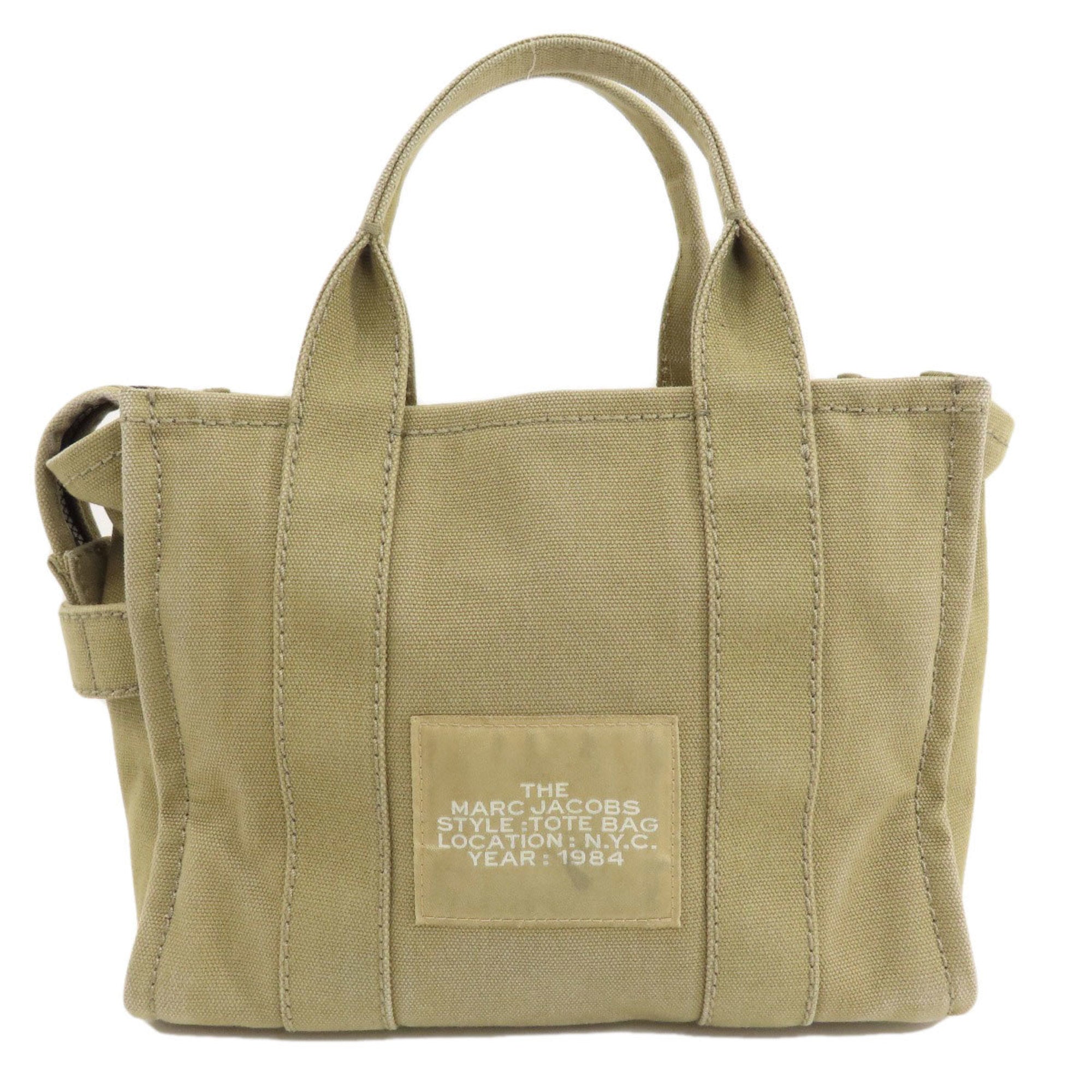 Marc Jacobs Brown Khaki Canvas Handbag Tote Bag (Pre-Owned)