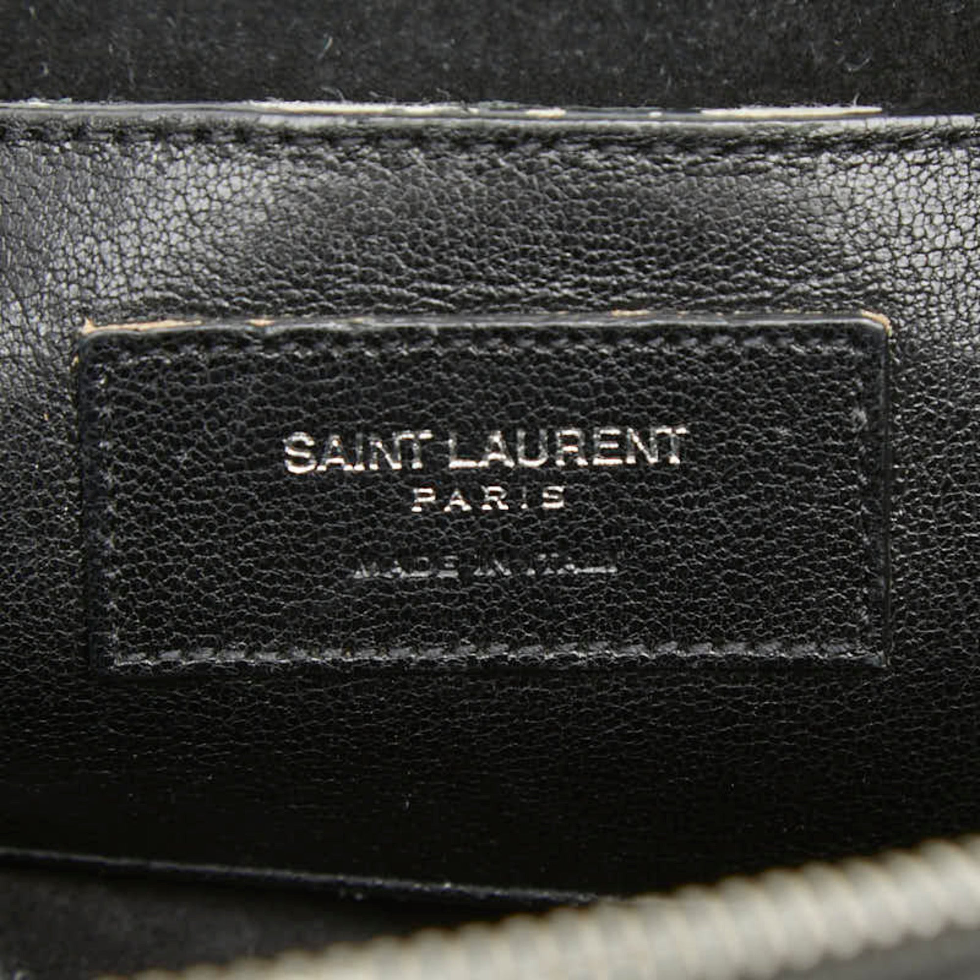 Saint Laurent Black Leather Handbag Shoulder Bag (Pre-Owned)