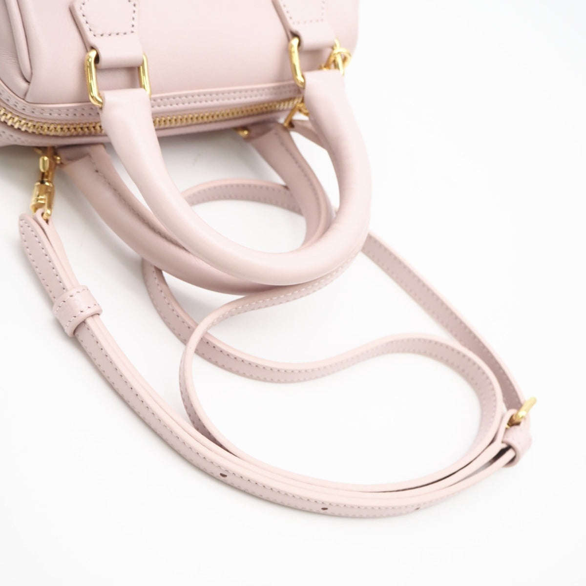 Celine Pink Leather Boston Bag Shoulder Bag (Pre-Owned)