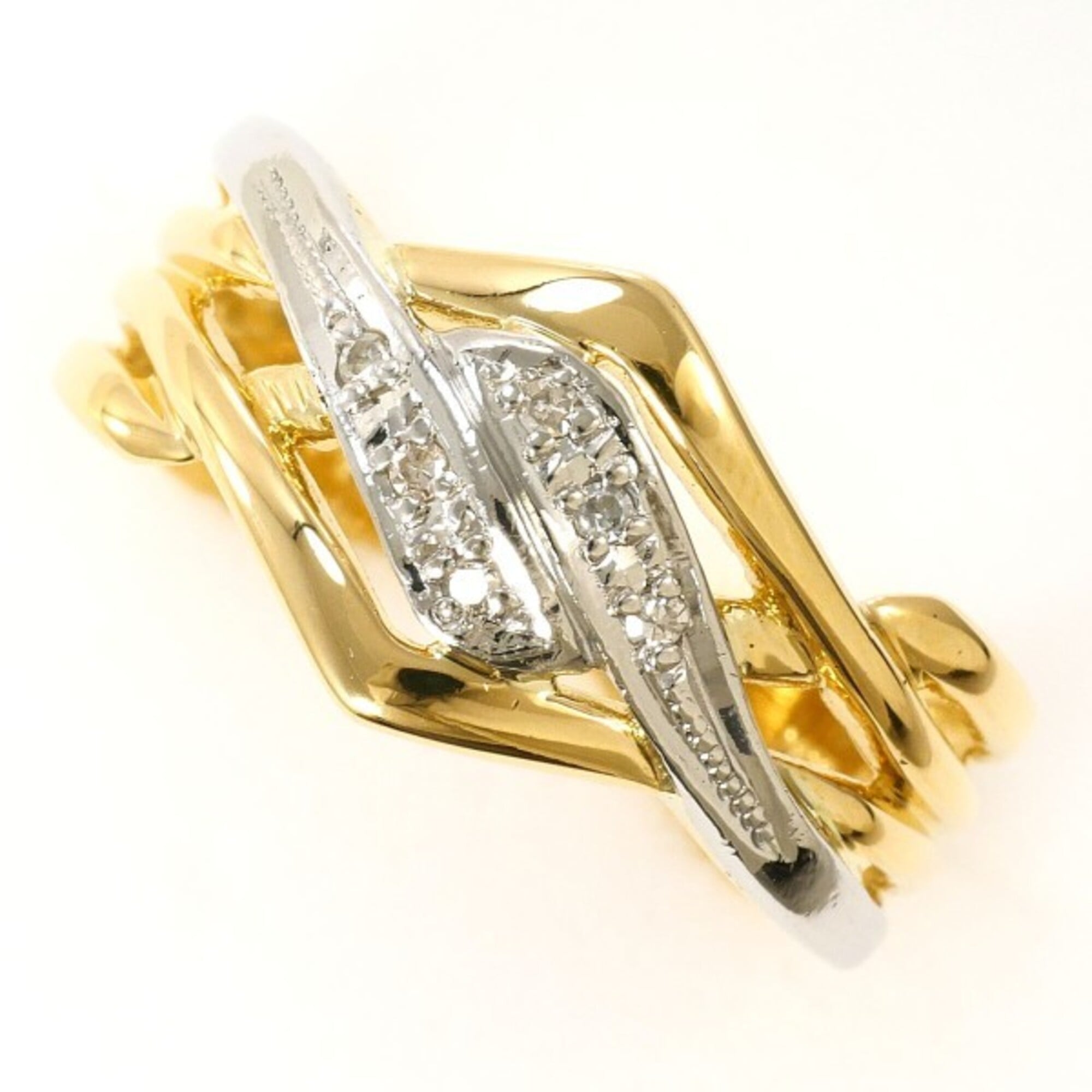 Unbranded Platinum Yellow Gold Yellow Gold (18K) Platinum 900 Band Ring (Pre-Owned)