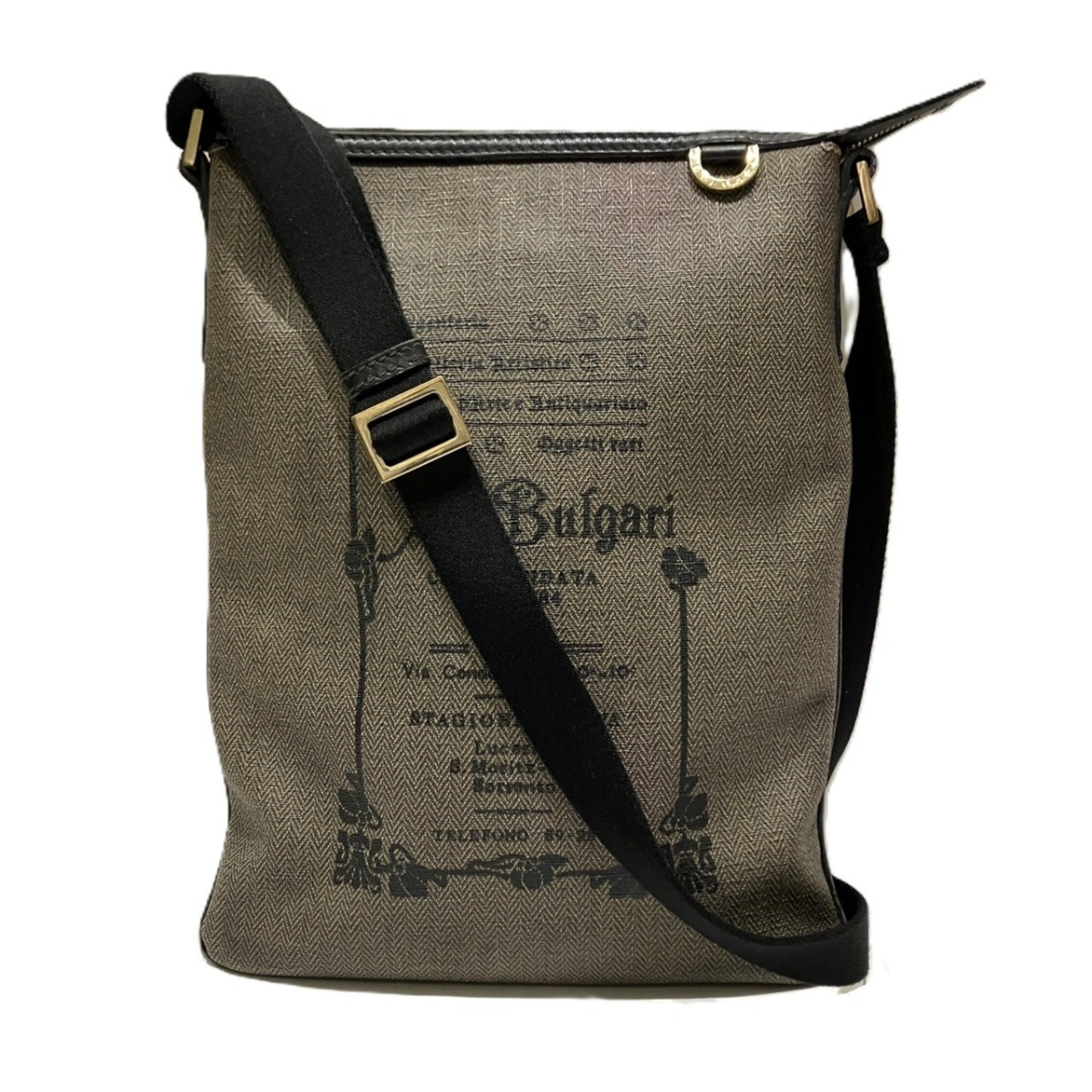 Bvlgari Khaki Pvc Shoulder Bag (Pre-Owned)