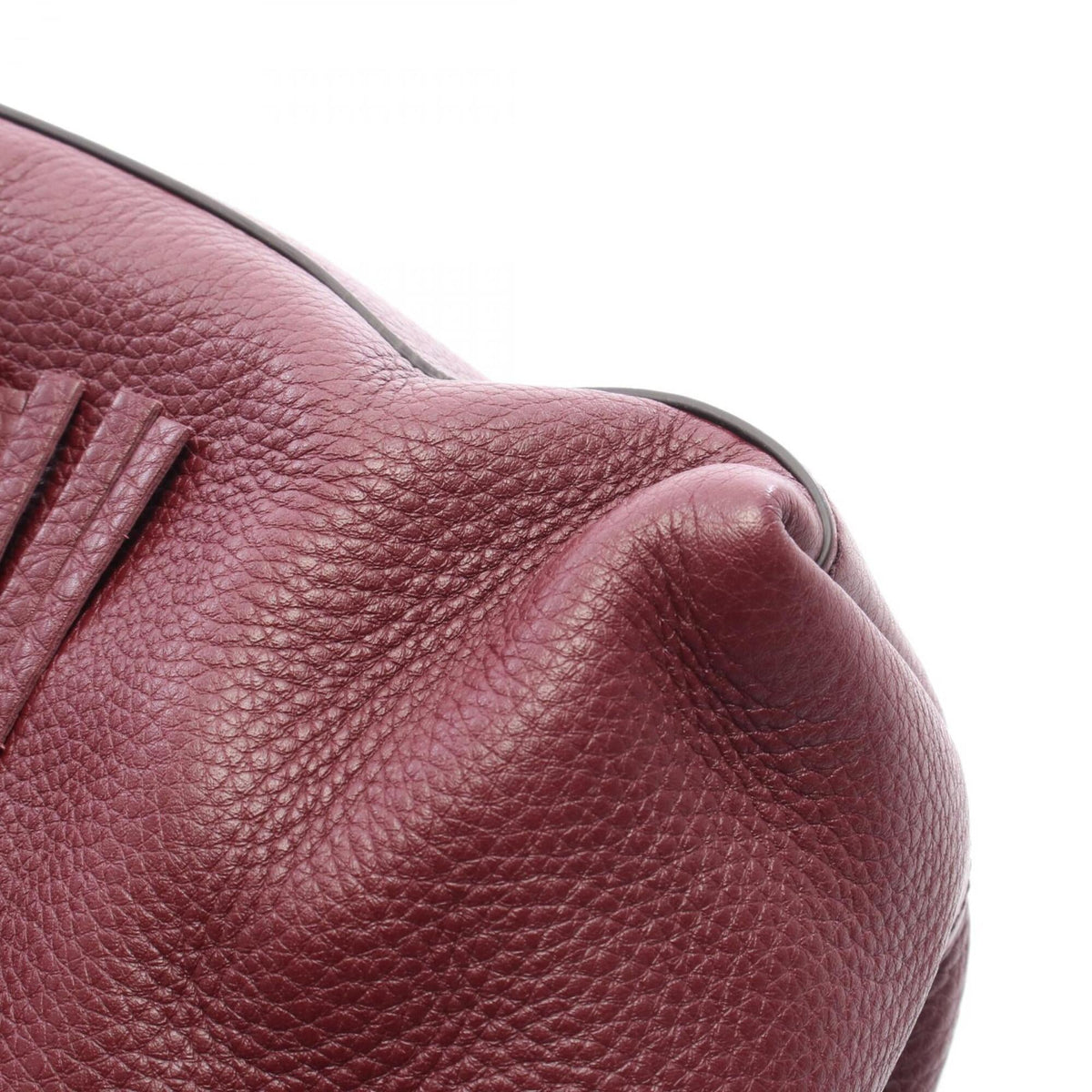 Gucci Bordeaux Leather Handbag Tote Bag (Pre-Owned)