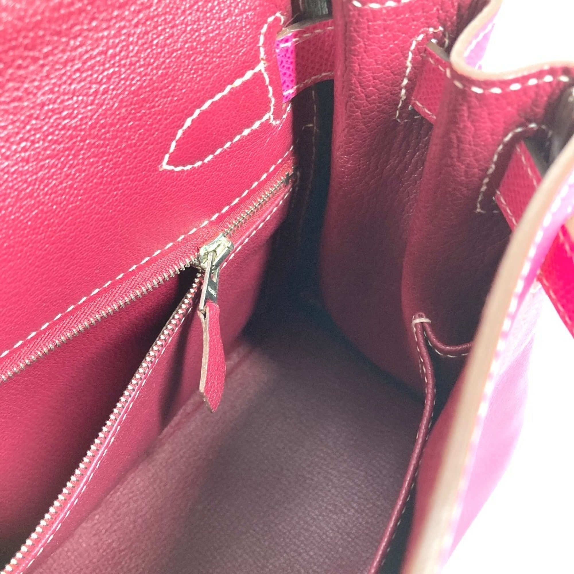Hermes Pink Epsom Leather Handbag Shoulder Bag (Pre-Owned)