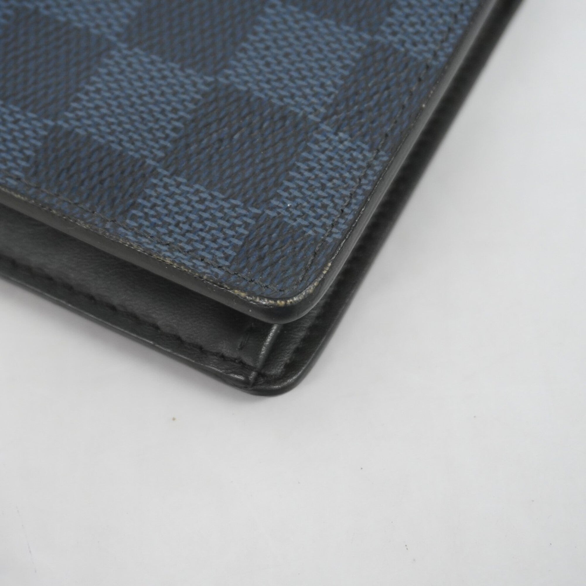 Louis Vuitton Black Navy Long Wallet (Bi-Fold) (Pre-Owned)