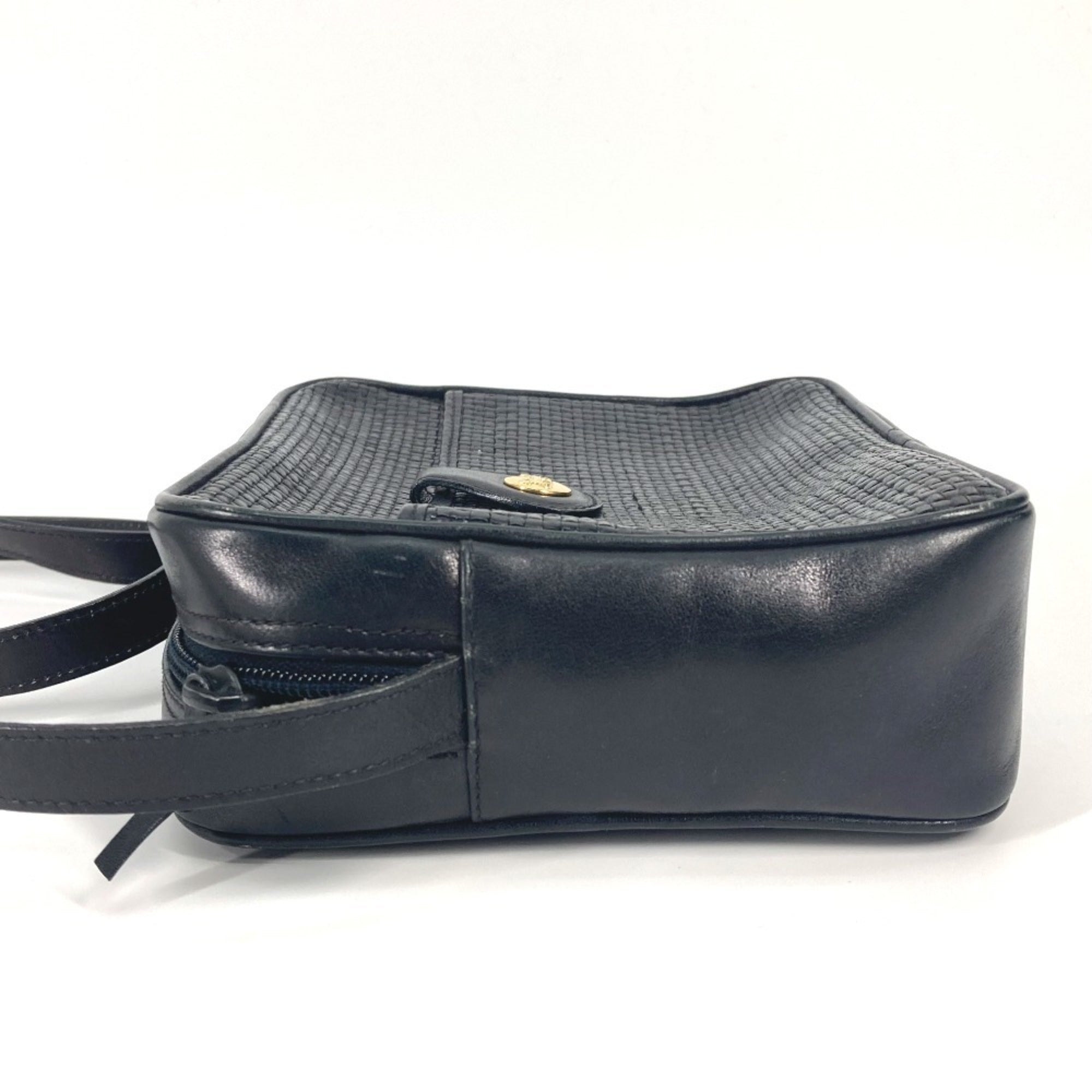 Celine Black Leather Pochette Shoulder Bag (Pre-Owned)