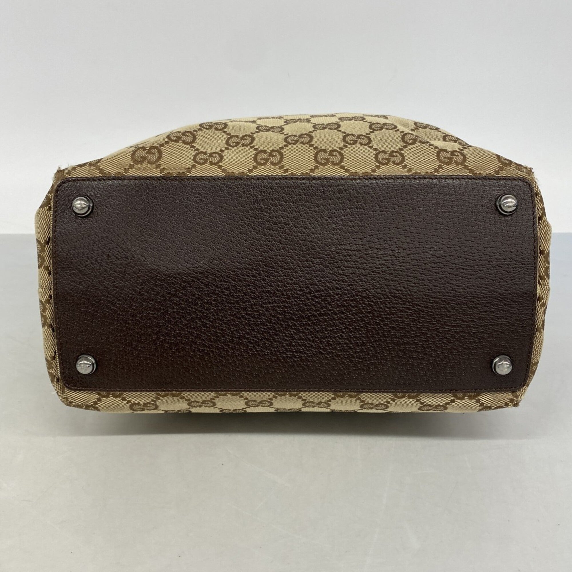 Gucci Brown Canvas Tote Bag (Pre-Owned)