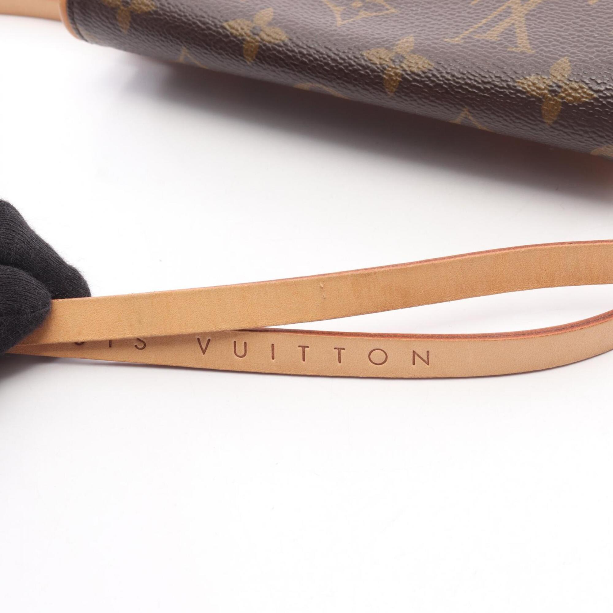 Louis Vuitton Brown Monogram Coated Canvas Leather Fanny Pack (Pre-Owned)