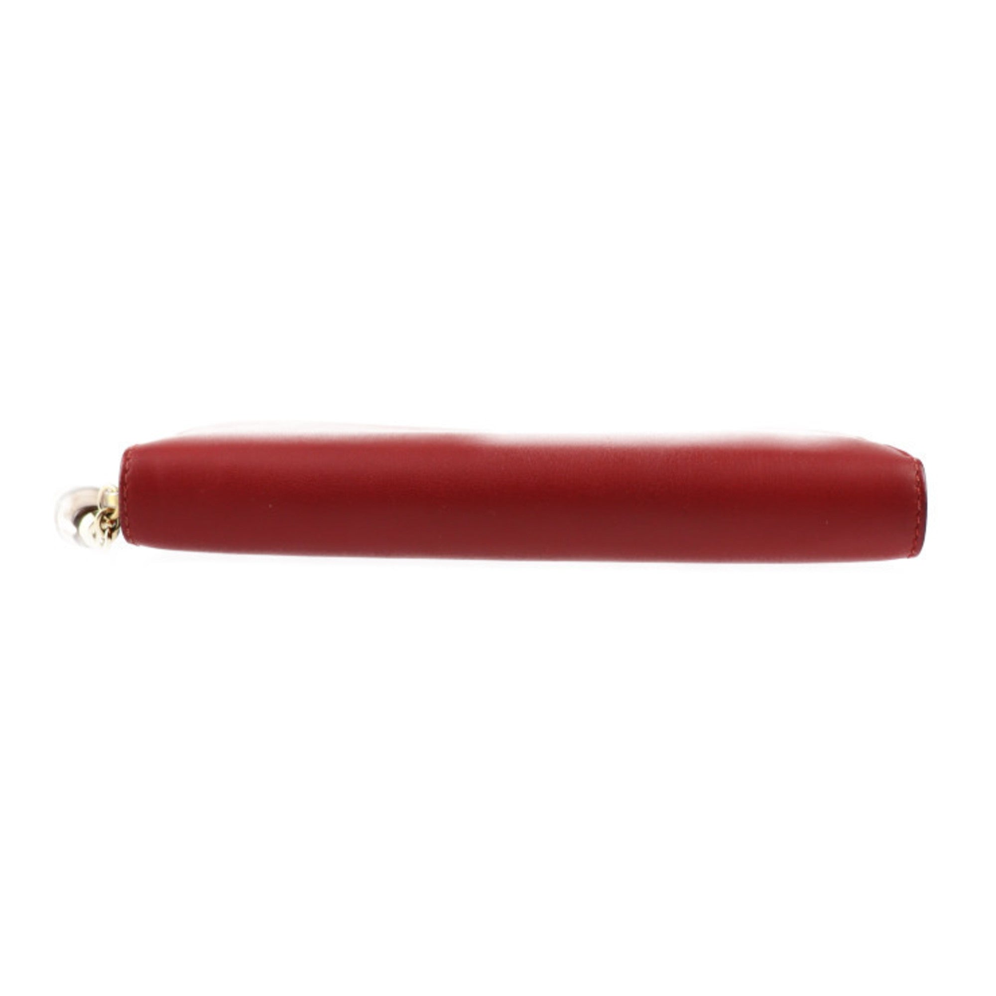 Gucci Red Color Leather Long Wallet (Bi-Fold) (Pre-Owned)