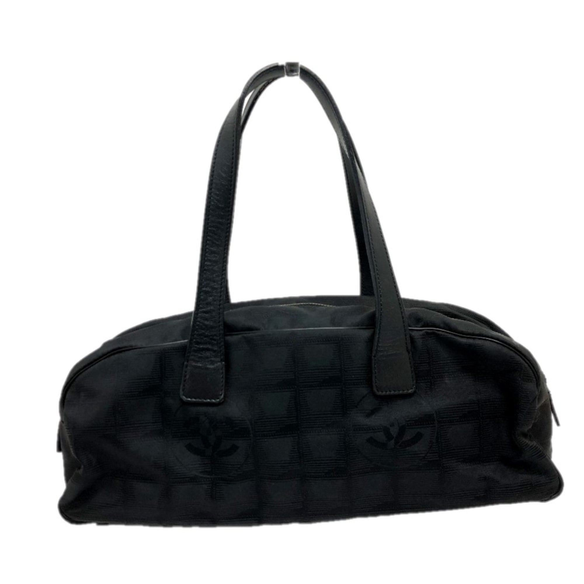 Chanel Black Leather Boston Bag (Pre-Owned)