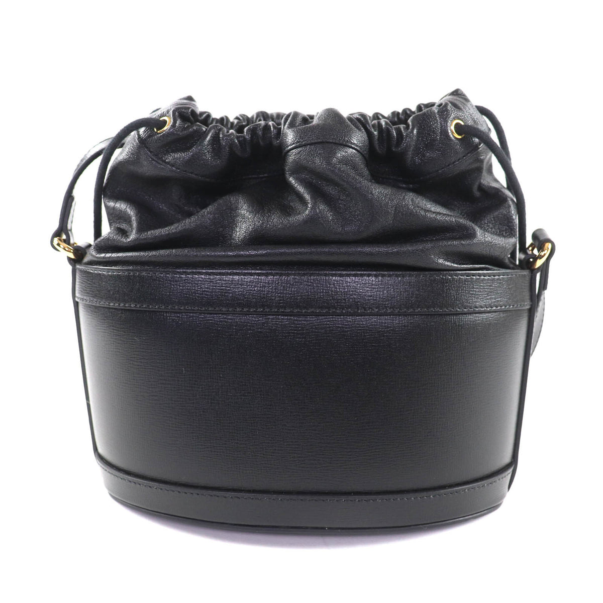 Gucci Horsebit Black Leather Shoulder Bag (Pre-Owned)