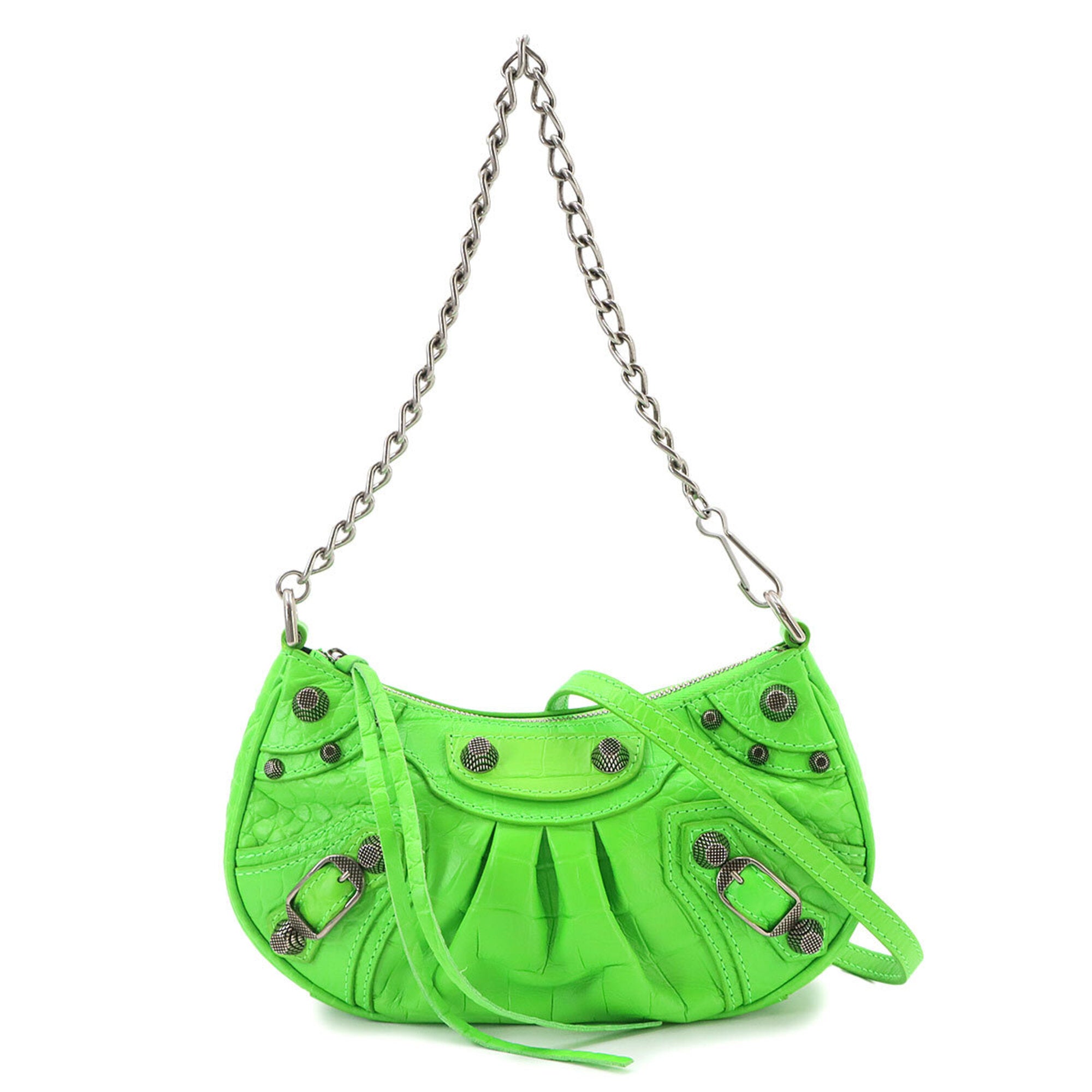 Balenciaga Green Leather Handbag (Pre-Owned)
