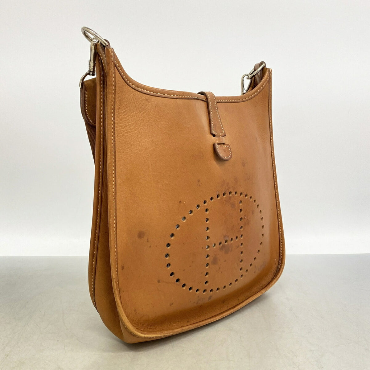 Hermes Natural Vache Leather Shoulder Bag (Pre-Owned)