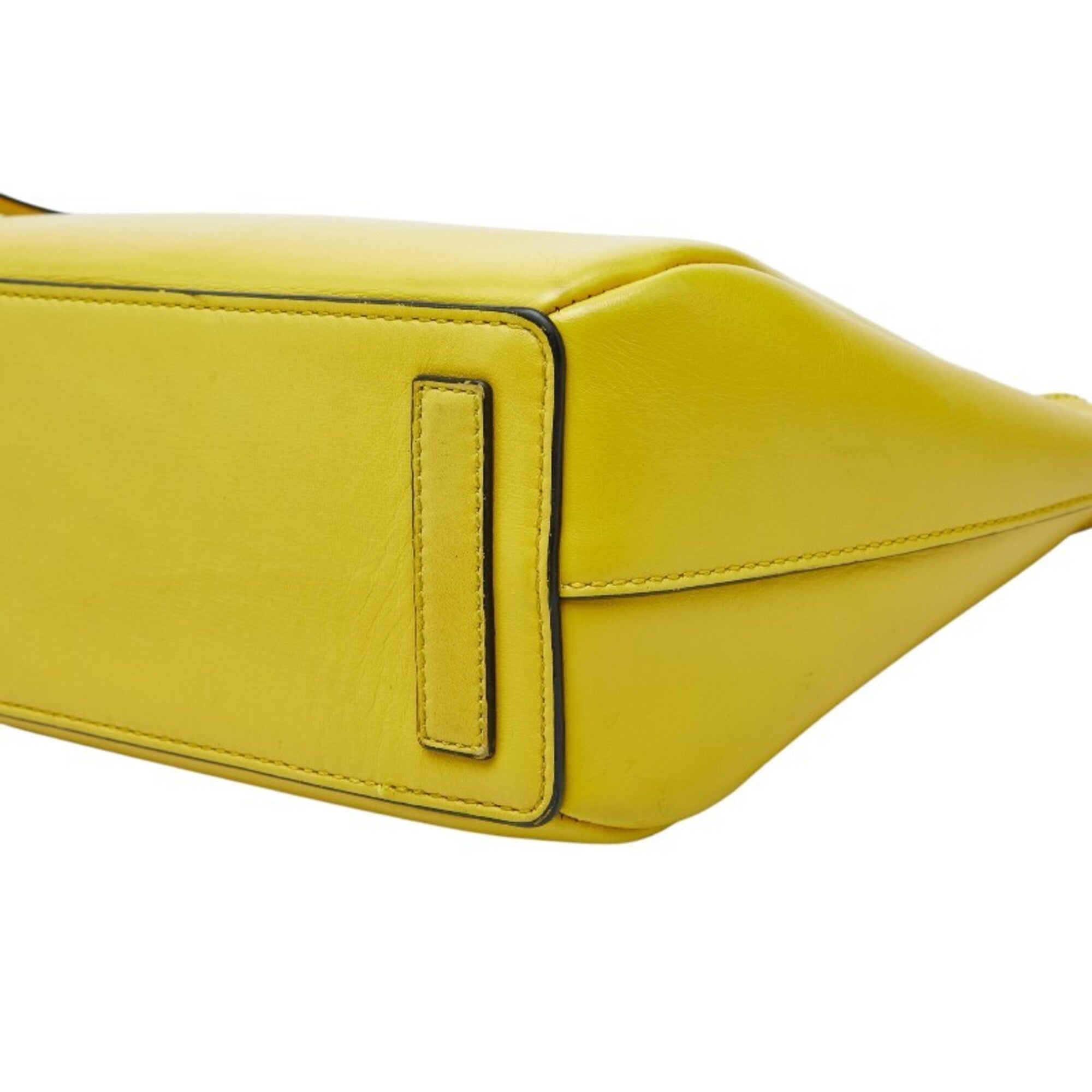 Loewe Yellow Leather Handbag Shoulder Bag (Pre-Owned)