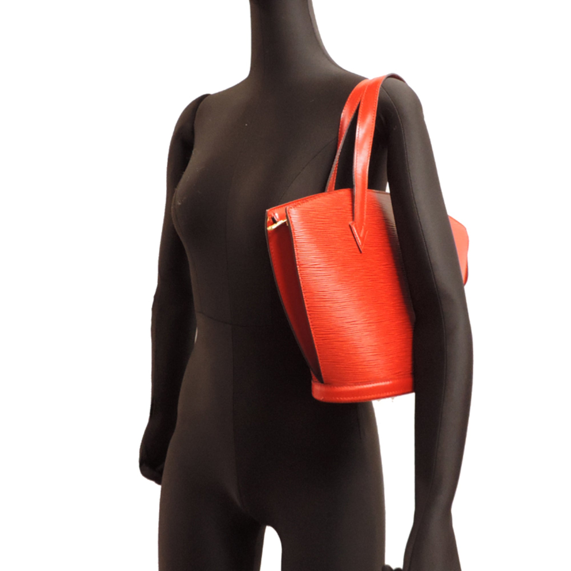 Louis Vuitton Castilian Red Epi Leather Handbag (Pre-Owned)