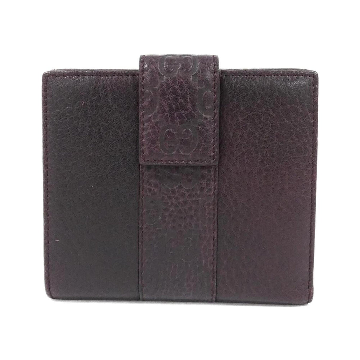 Gucci Bordeaux Leather Gg Leather Wallet (Bi-Fold) (Pre-Owned)