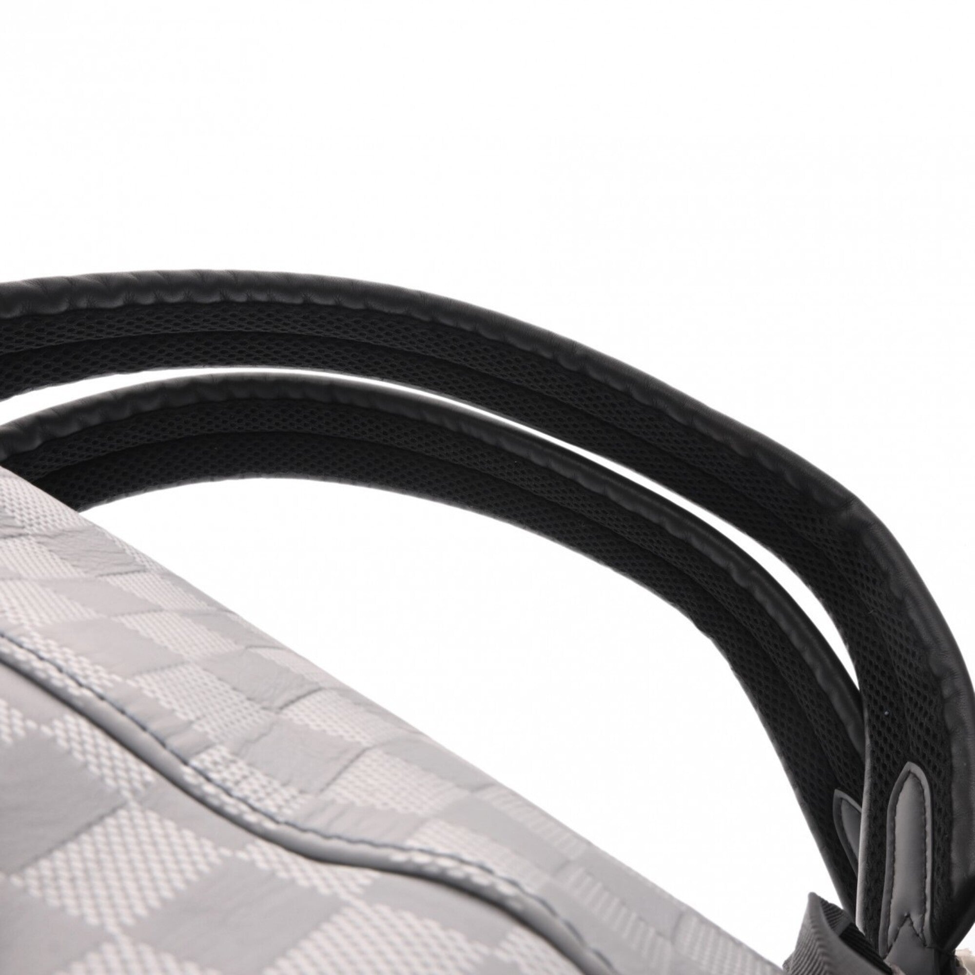 Louis Vuitton Silver Leather Backpack (Pre-Owned)
