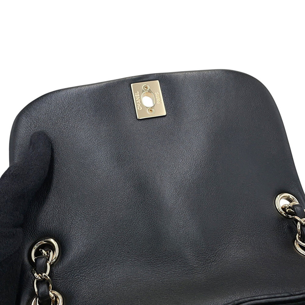 Chanel Matelasse Black Leather Backpack (Pre-Owned)