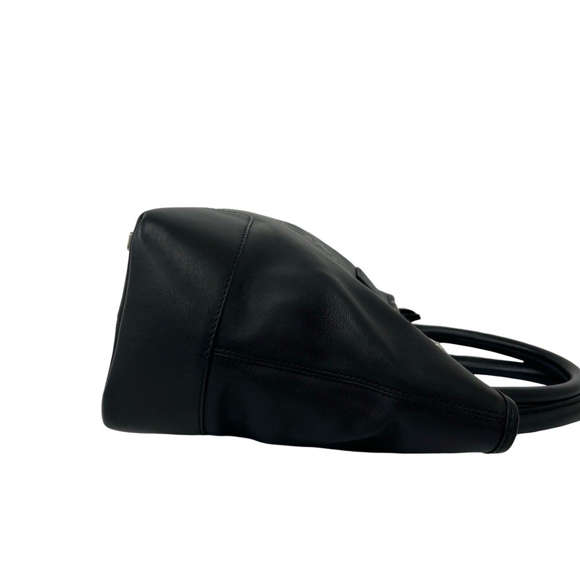 Loewe Black Leather Handbag Tote Bag (Pre-Owned)