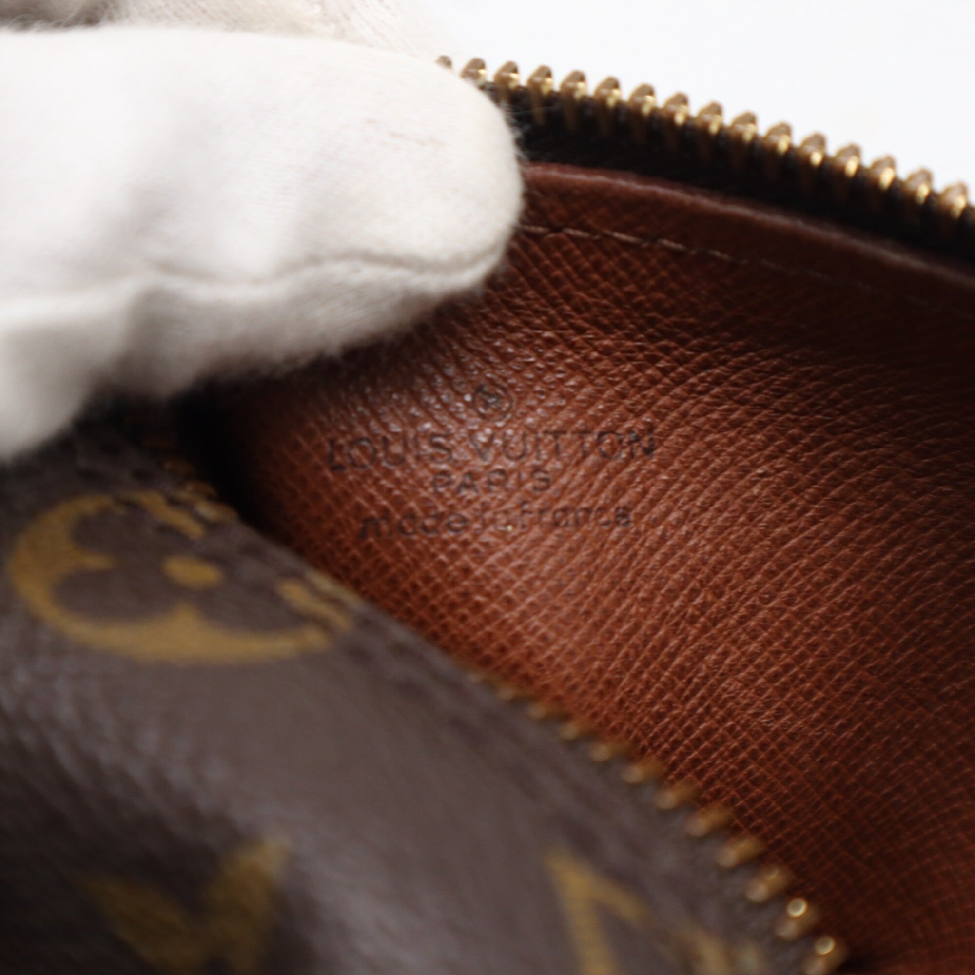 Louis Vuitton Monogram Brown Coated Canvas Leather Handbag (Pre-Owned)