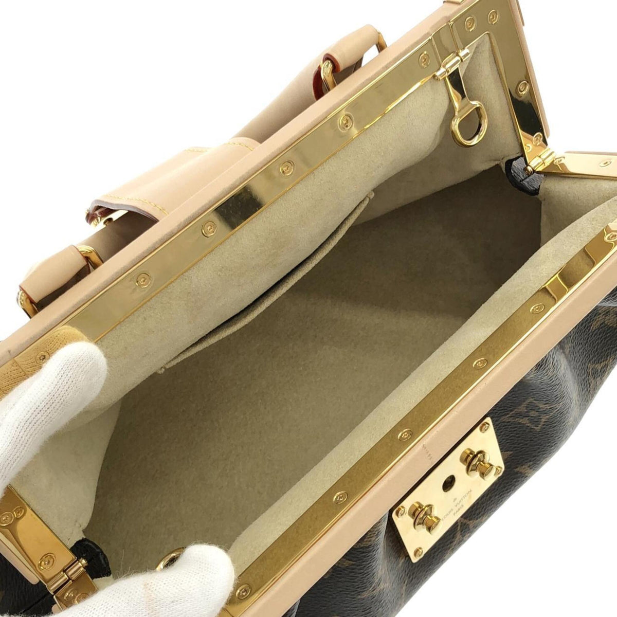 Louis Vuitton Marron Coated Canvas Handbag (Pre-Owned)