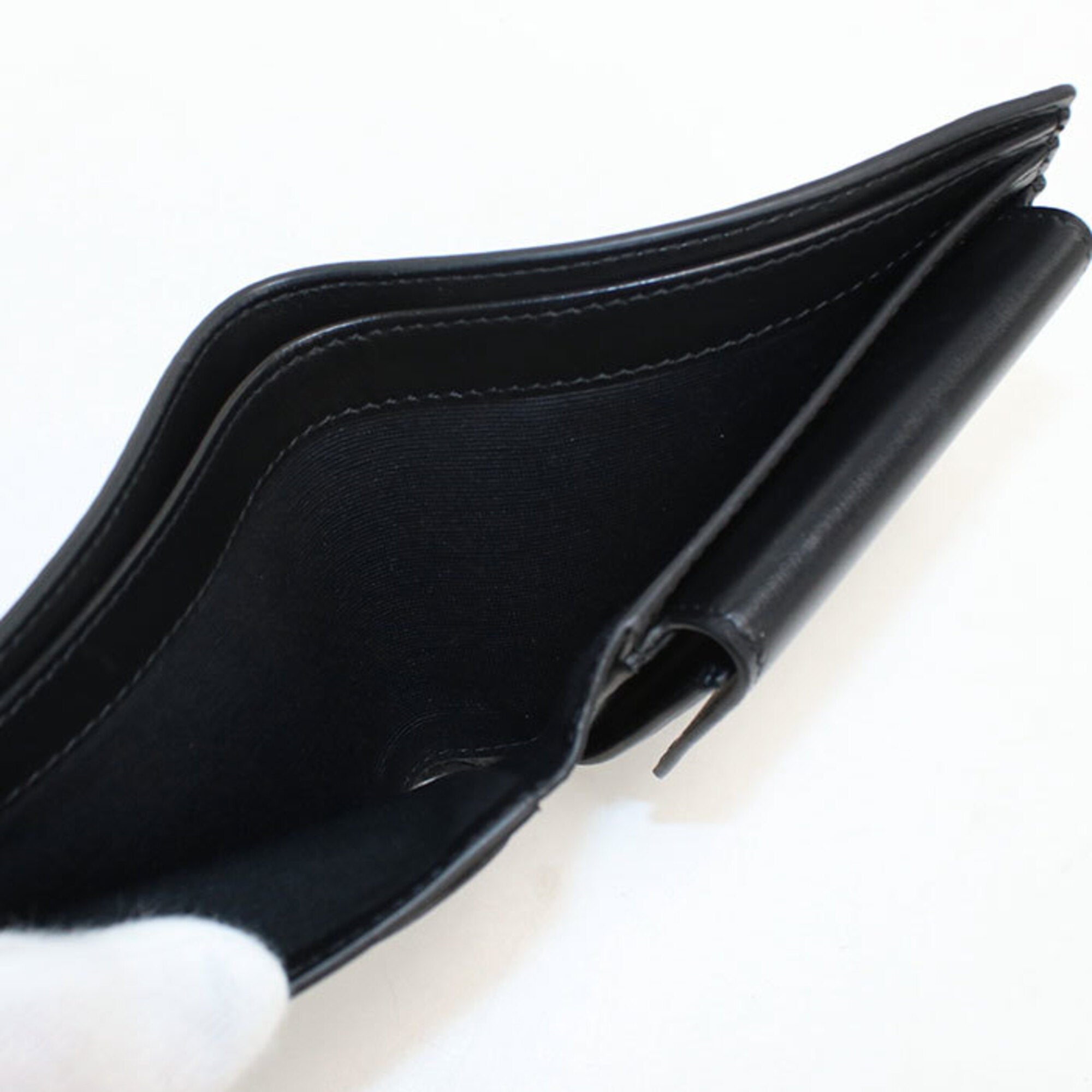 Celine Black Leather Wallet (Bi-Fold) (Pre-Owned)