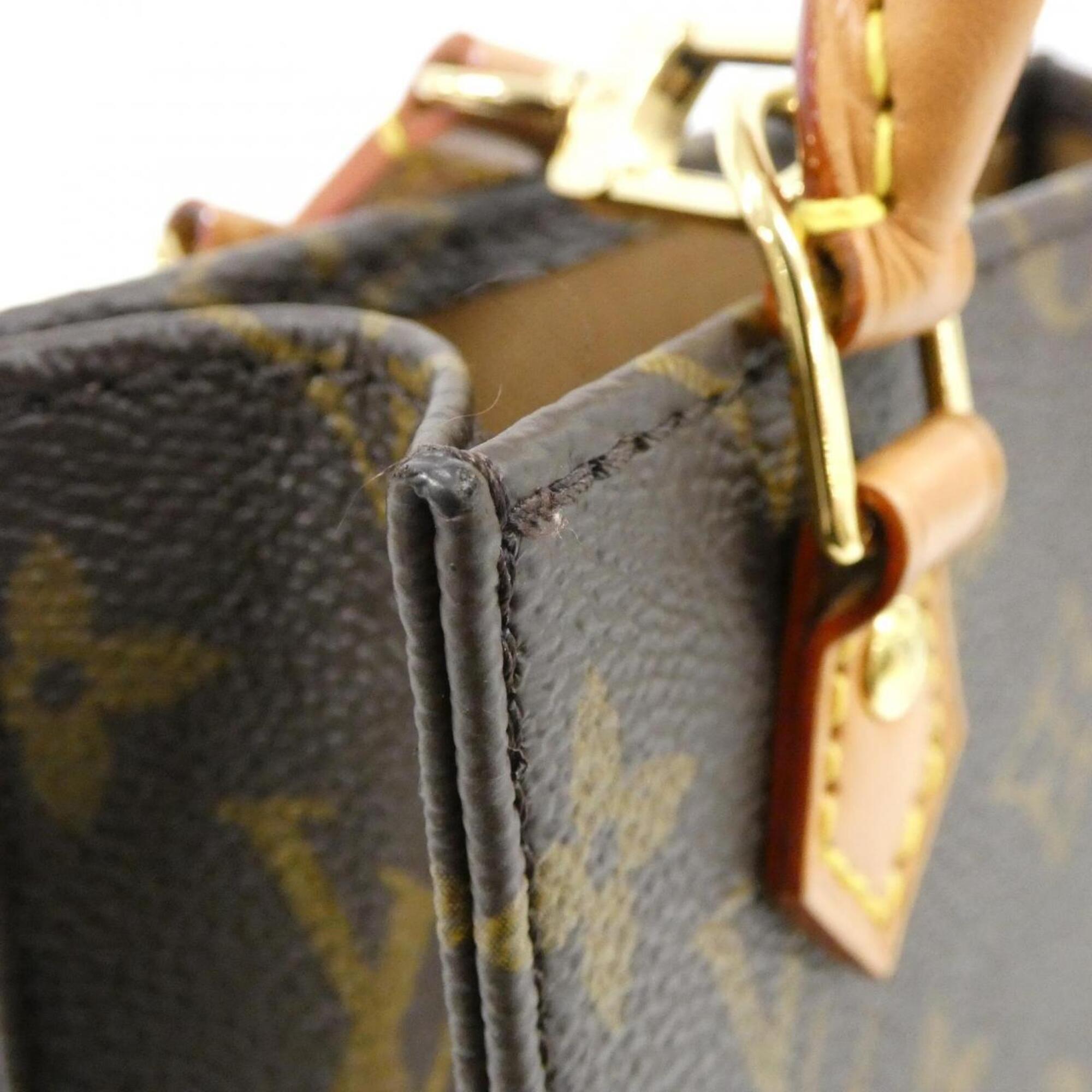 Louis Vuitton Marron Coated Canvas Handbag (Pre-Owned)