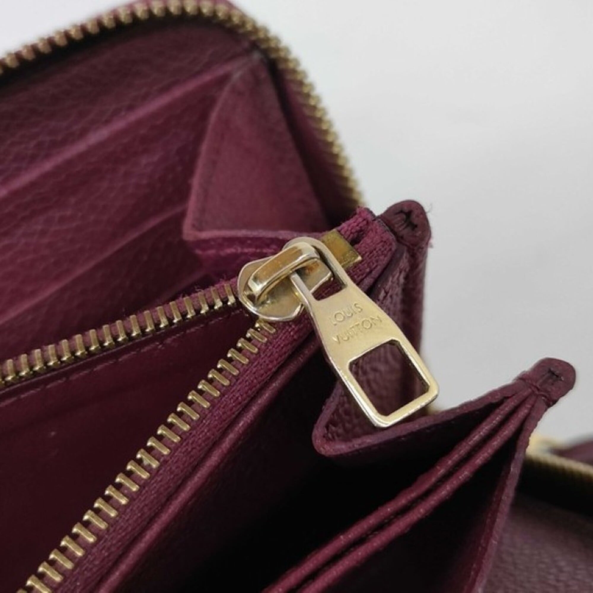 Louis Vuitton Monogram Empreinte Purple Raisin Monogram Empreinte Long Wallet (Bi-Fold) (Pre-Owned)